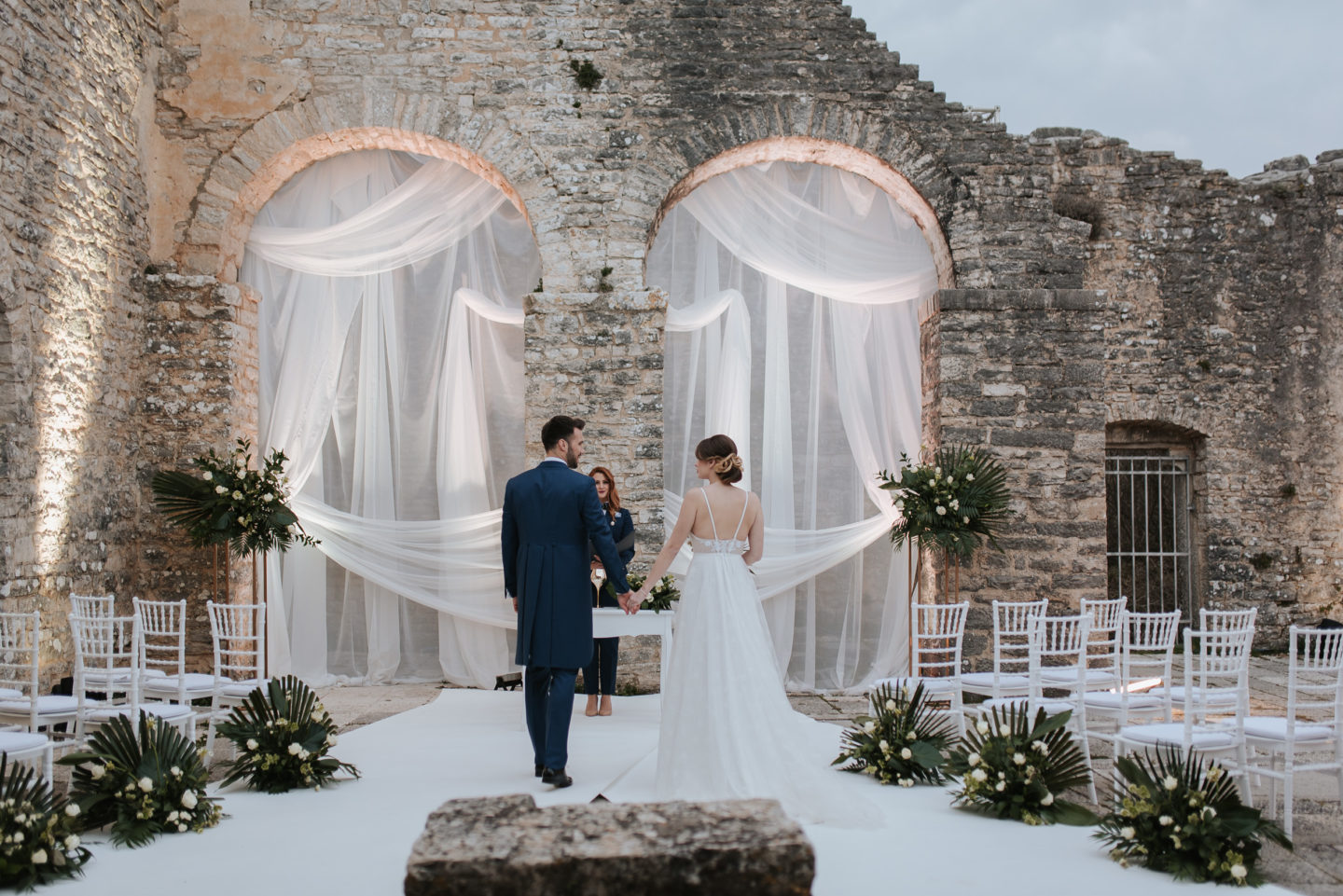 Botanical Castle Wedding with Contemporary Vibes at Dvigrad Ruins, Croatia