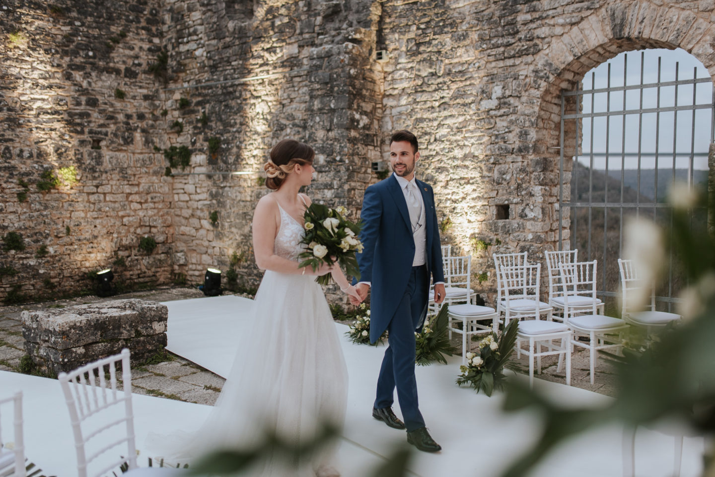 Botanical Castle Wedding with Contemporary Vibes at Dvigrad Ruins, Croatia