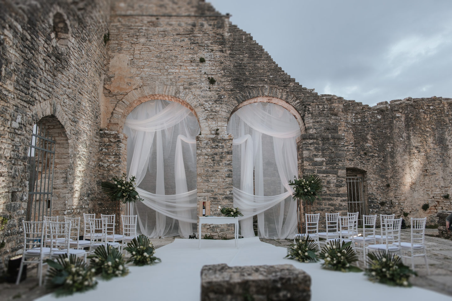Botanical Castle Wedding with Contemporary Vibes at Dvigrad Ruins, Croatia