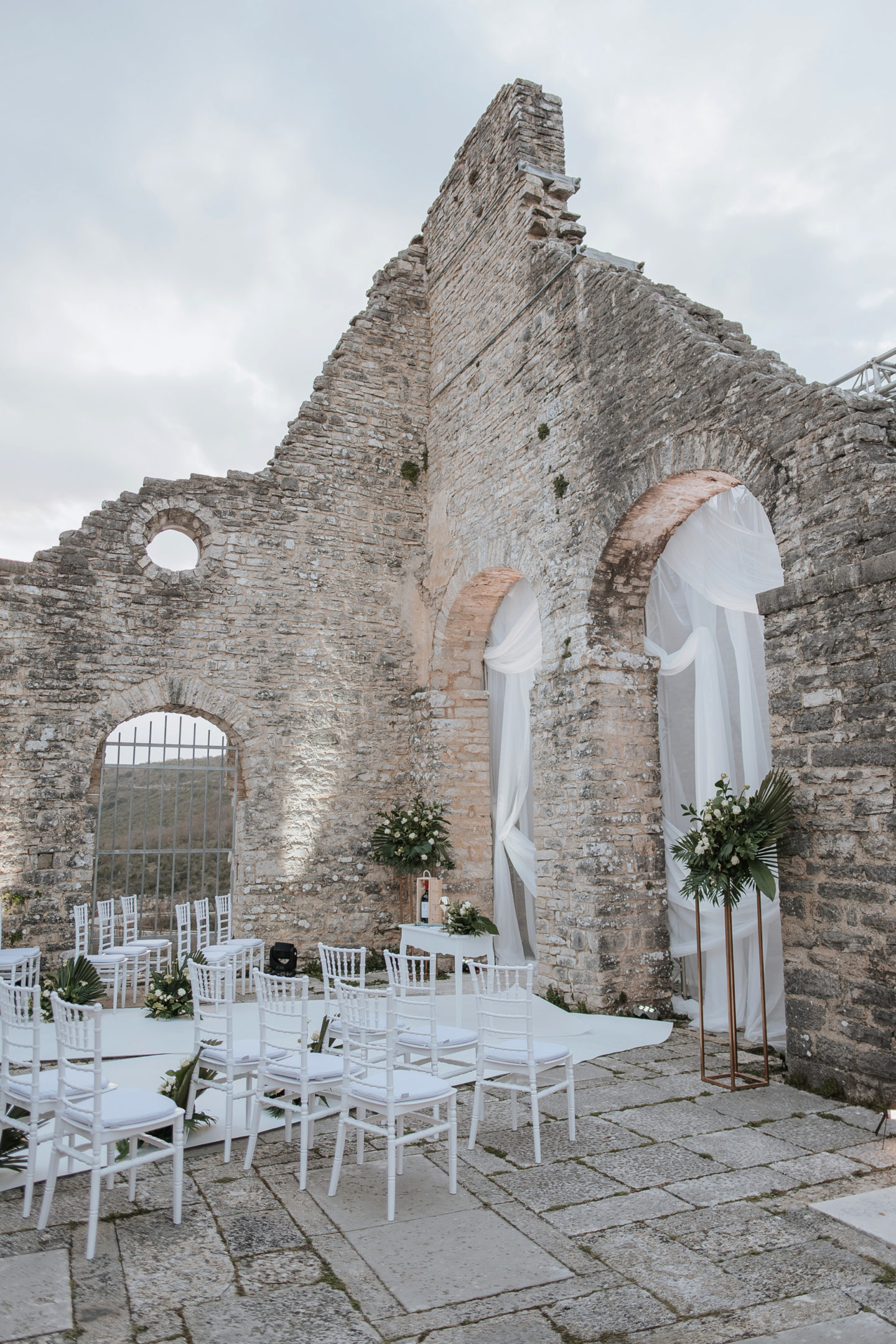 Botanical Castle Wedding with Contemporary Vibes at Dvigrad Ruins, Croatia
