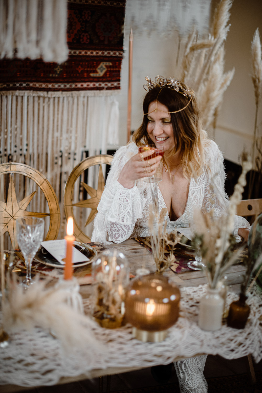 Moroccan Themed Wedding Decor for Cosy French Wedding in Dordogne