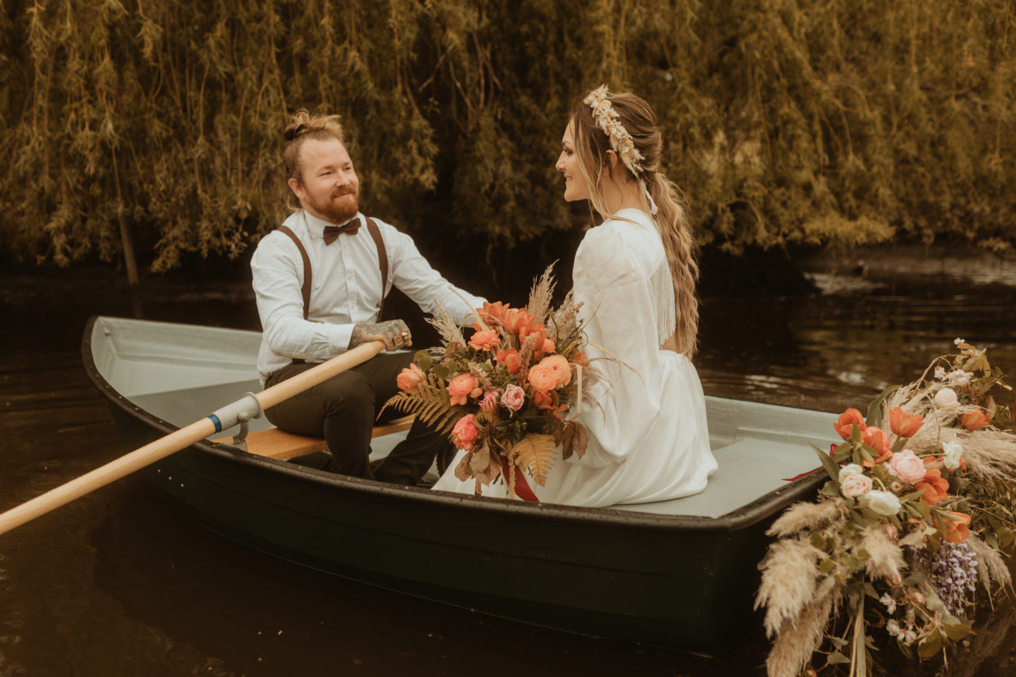 Alternative Coastal Beach Elopement With Boho Vibes At Eype Beach Dorset
