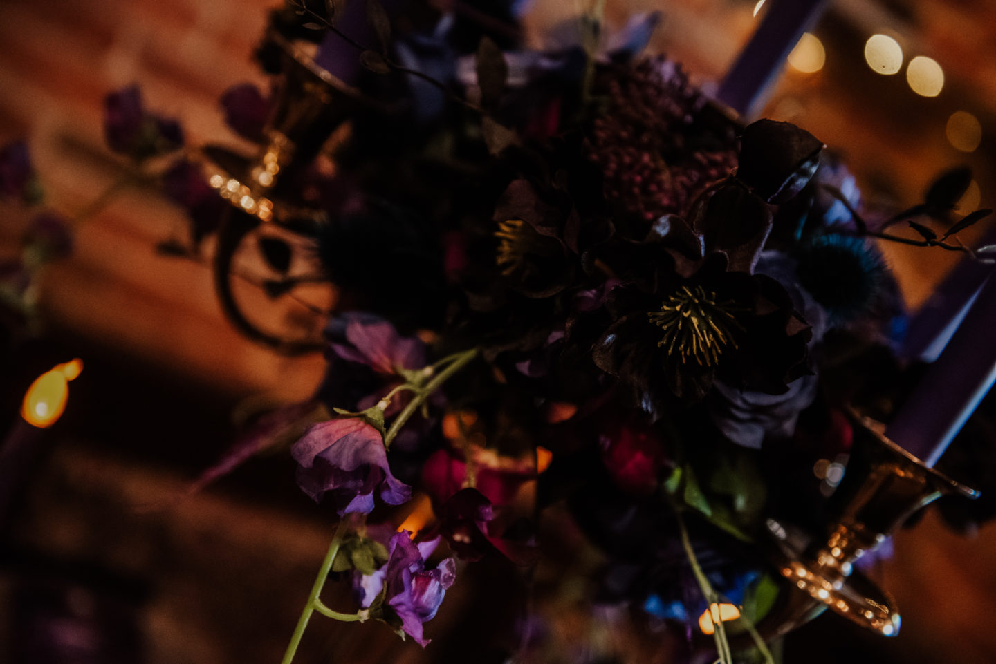 Alternative Celestial Goth Wedding at Donington Park Farmhouse Hotel