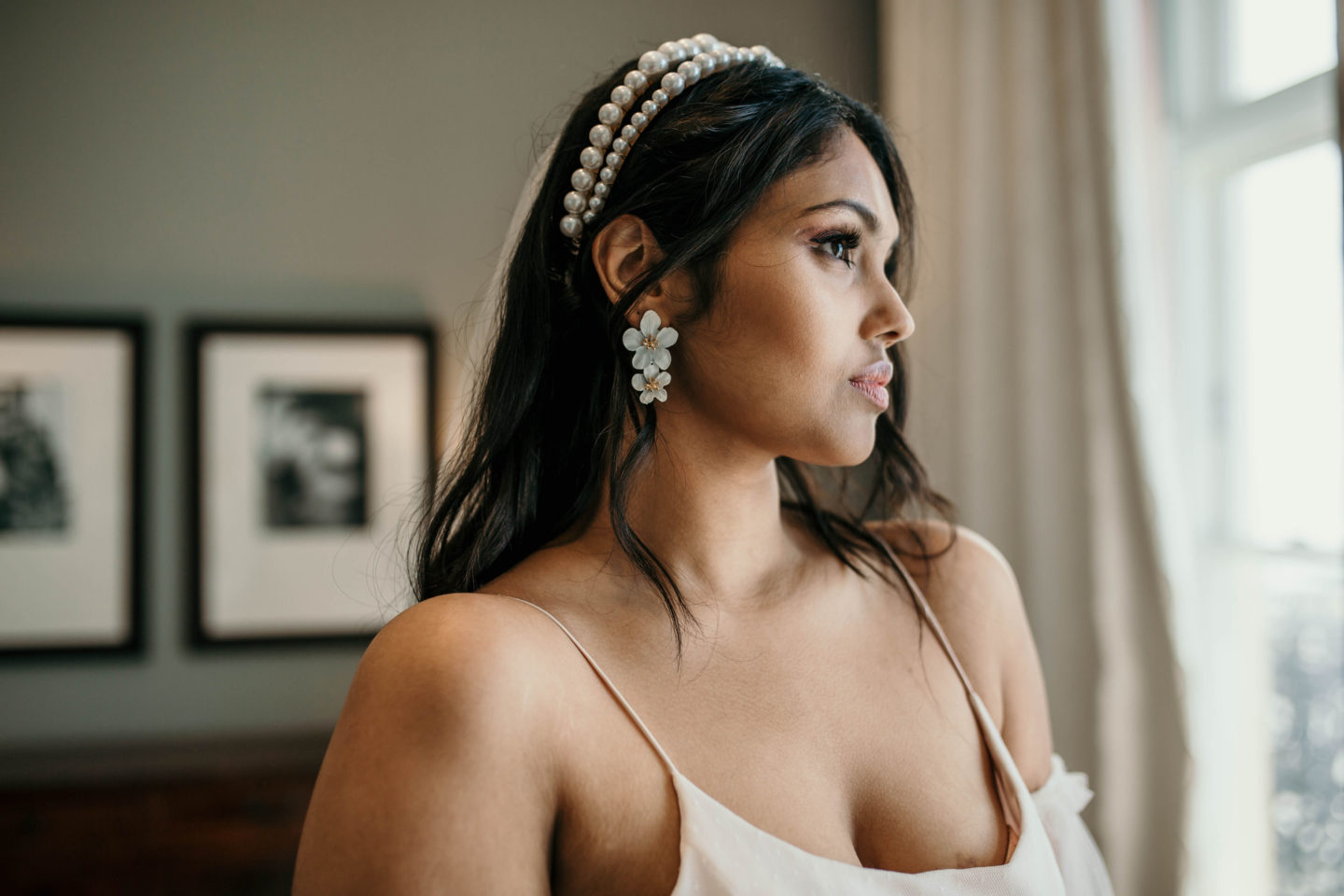 UK Beach Wedding With Bespoke Veil At The Grand Hotel, Brighton