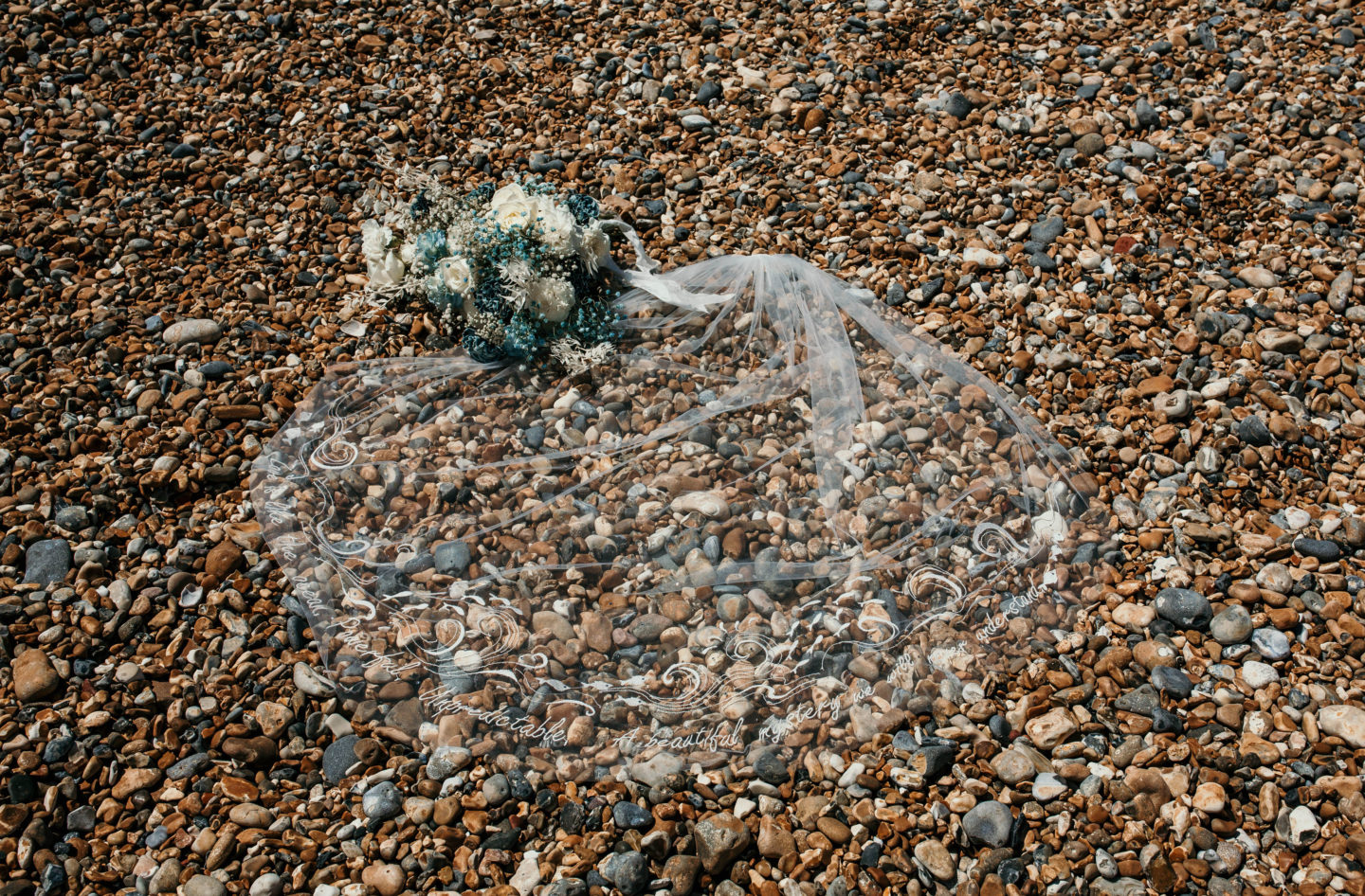 UK Beach Wedding With Bespoke Veil At The Grand Hotel, Brighton