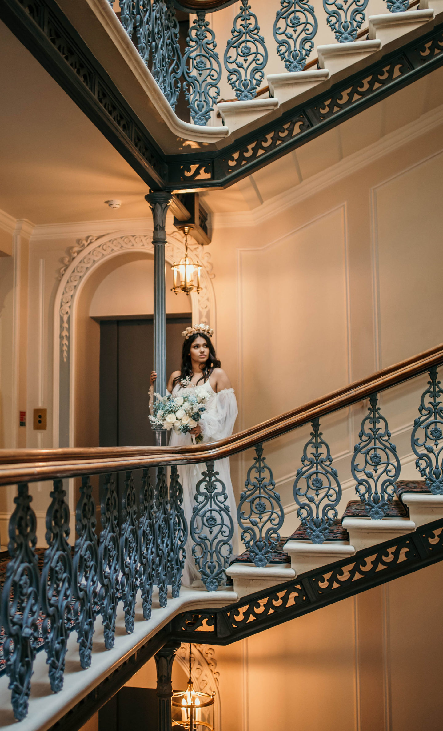 UK Beach Wedding With Bespoke Veil At The Grand Hotel, Brighton