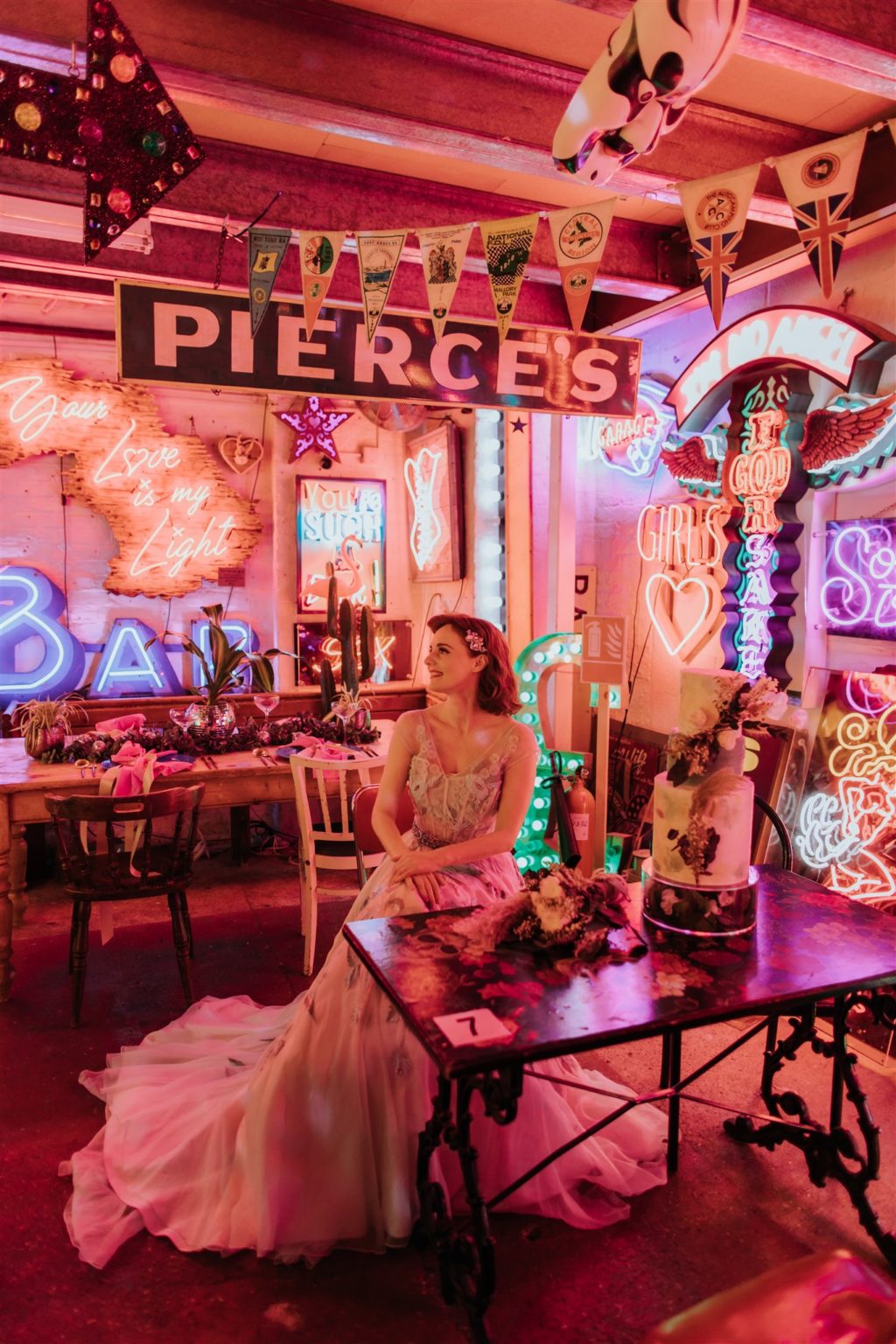 Retro 50s Wedding Inspiration At Gods Own Junkyard, London