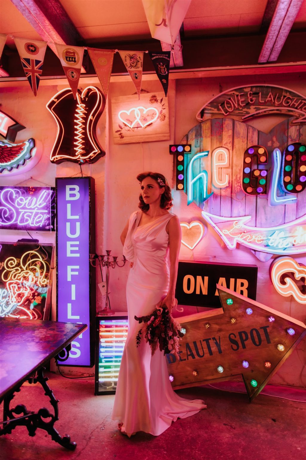 Retro 50s Wedding Inspiration At Gods Own Junkyard, London