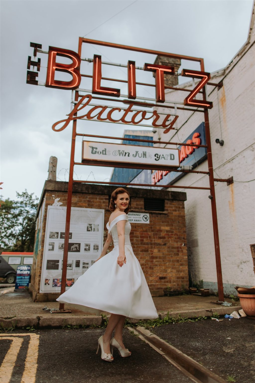 Retro 50s Wedding Inspiration At Gods Own Junkyard, London