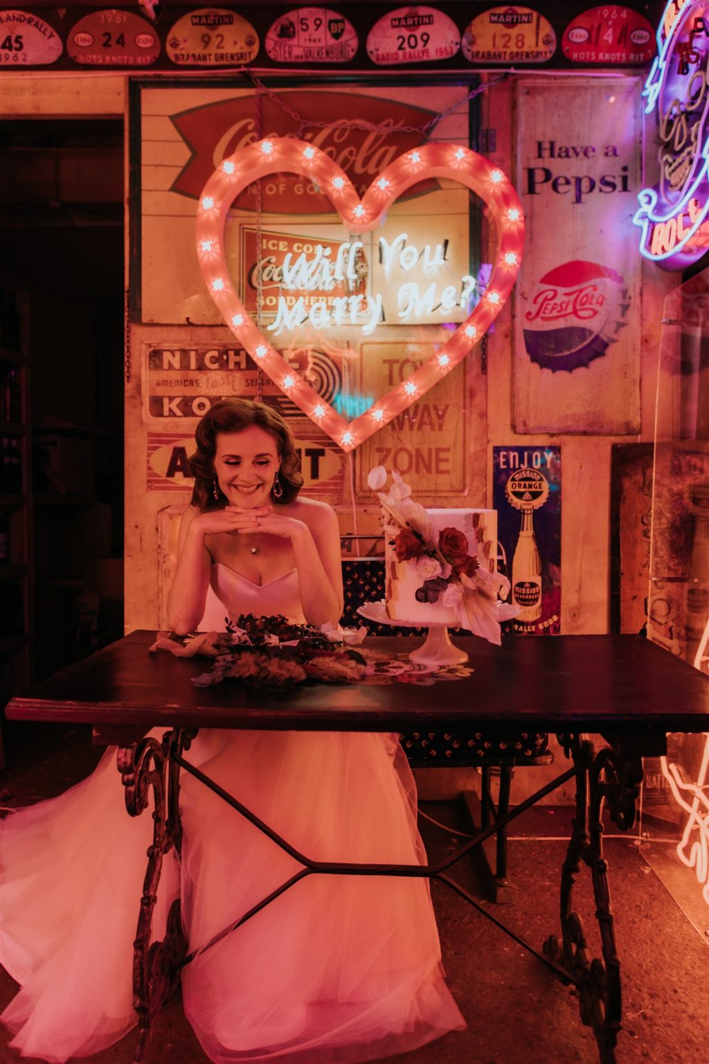 Retro 50s Wedding Inspiration At Gods Own Junkyard, London