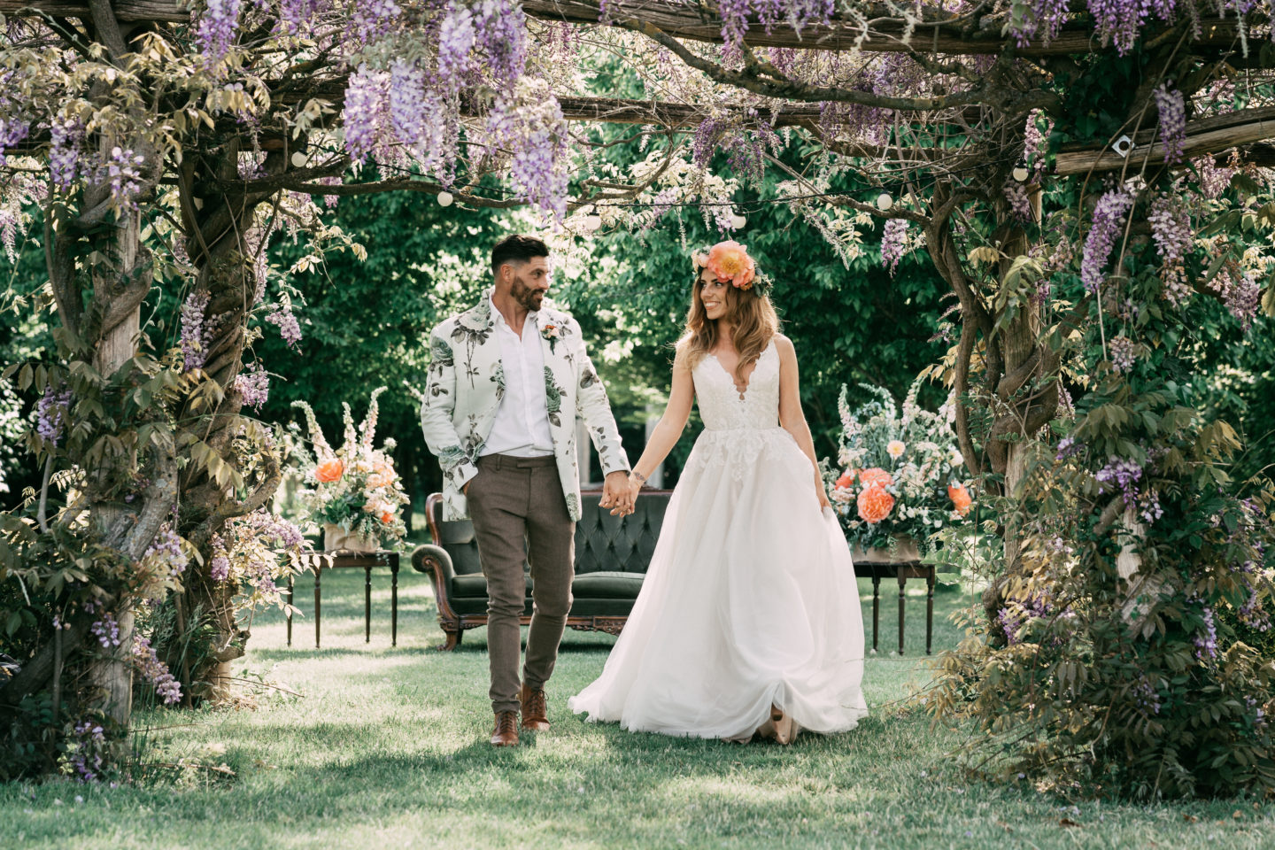 Floral Inspired Country Garden Wedding At The Gardens, Kent