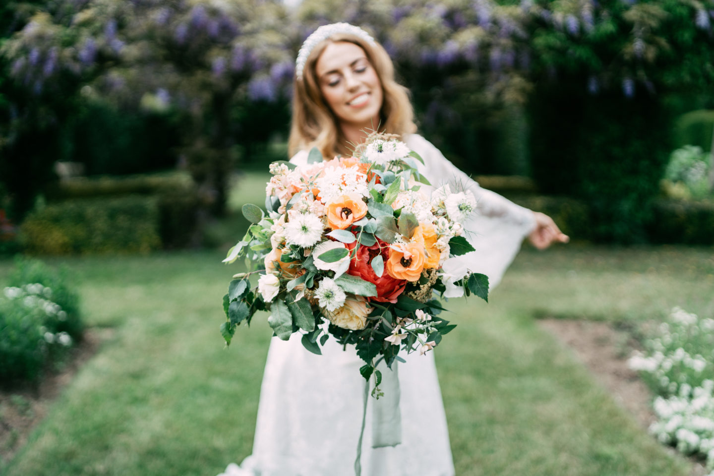 Floral Inspired Country Garden Wedding At The Gardens, Kent