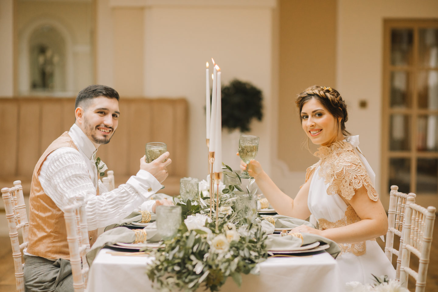 Romantic Grecian Wedding Inspiration At The Orangery Kent