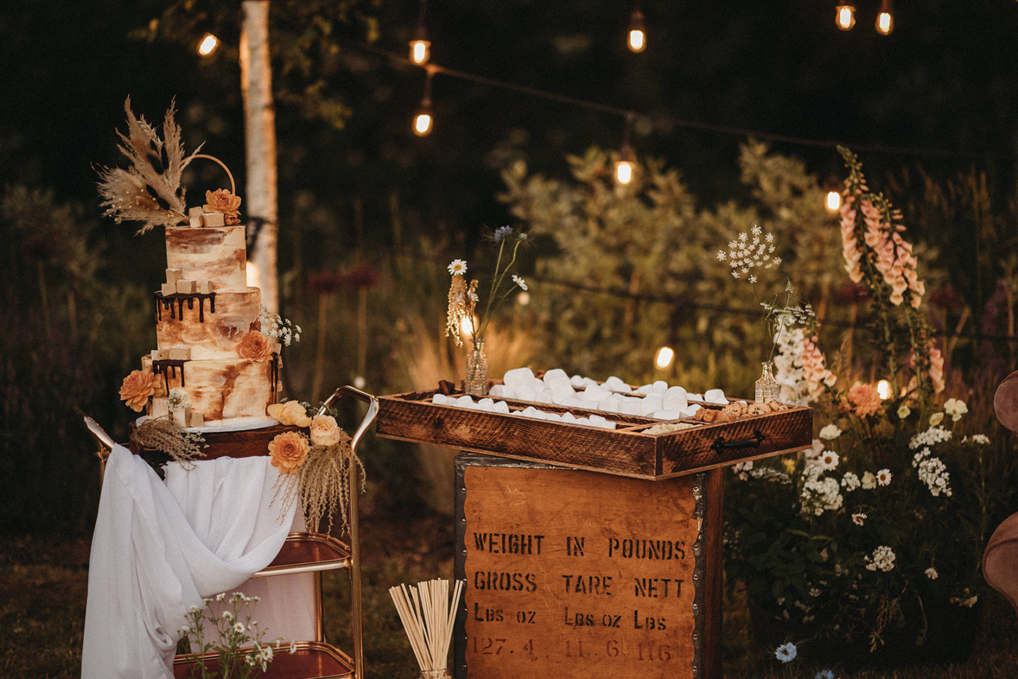 Sustainable Wedding By Twilight At The Jetty, Bedfordshire