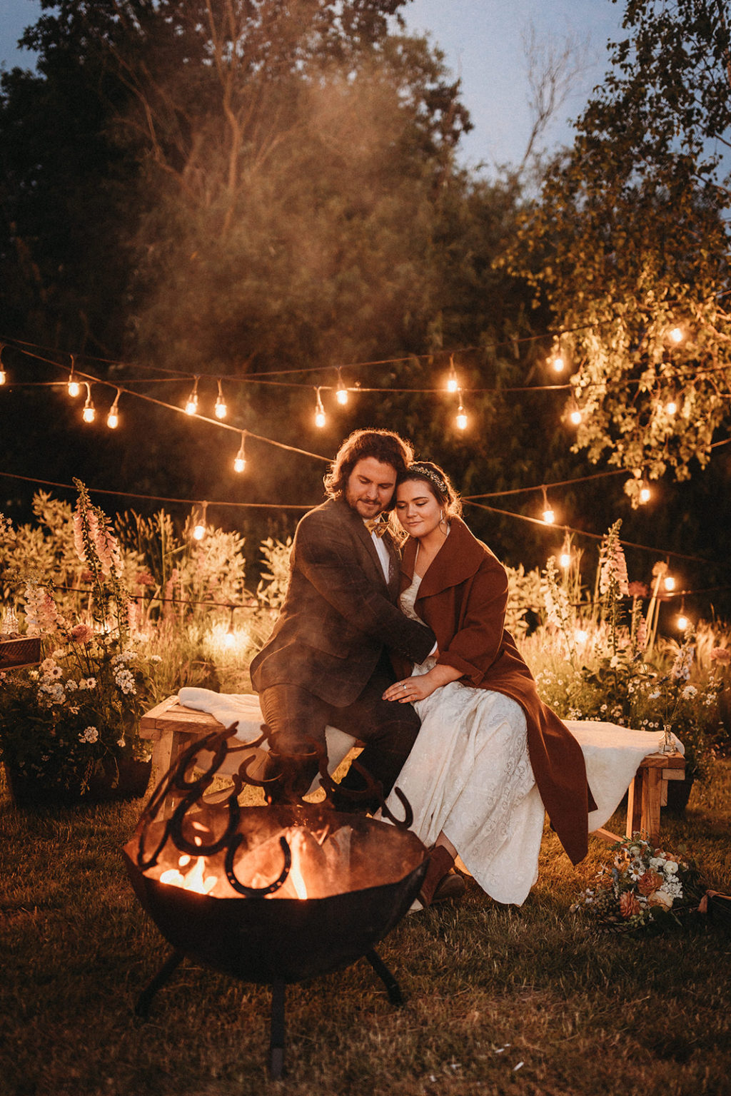 Sustainable Wedding By Twilight At The Jetty, Bedfordshire