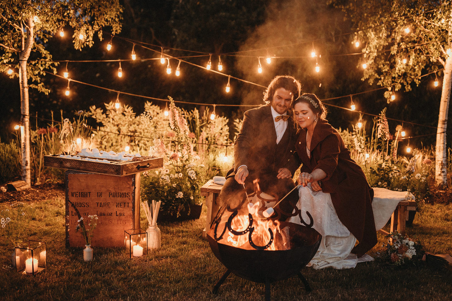 Sustainable Wedding By Twilight At The Jetty, Bedfordshire