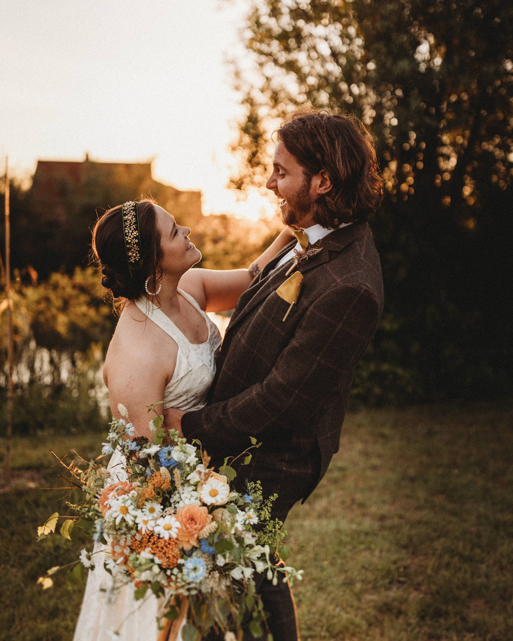 Sustainable Wedding By Twilight At The Jetty, Bedfordshire