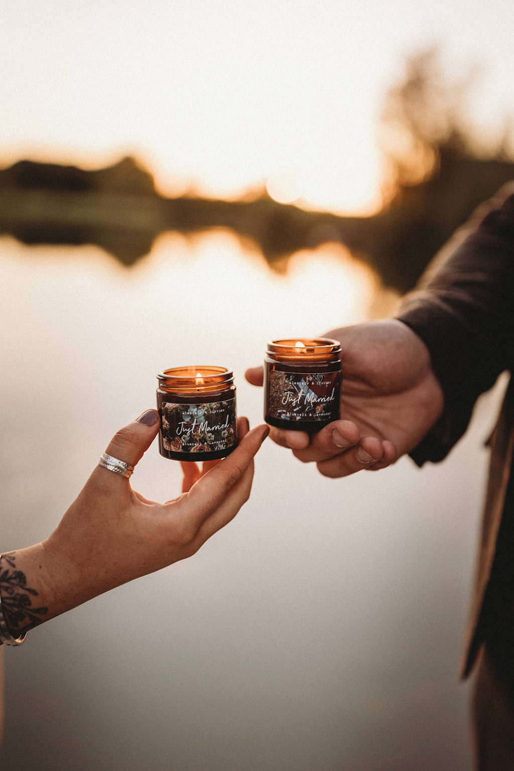 Sustainable Wedding By Twilight At The Jetty, Bedfordshire