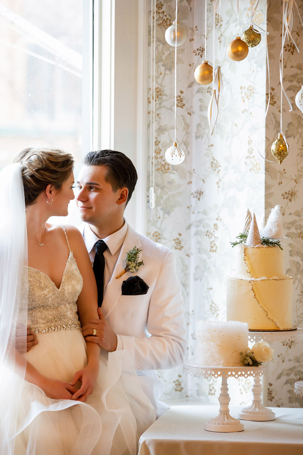 Romantic Winter Wedding With Opulent Styling at Hotel Alex Johnson, USA