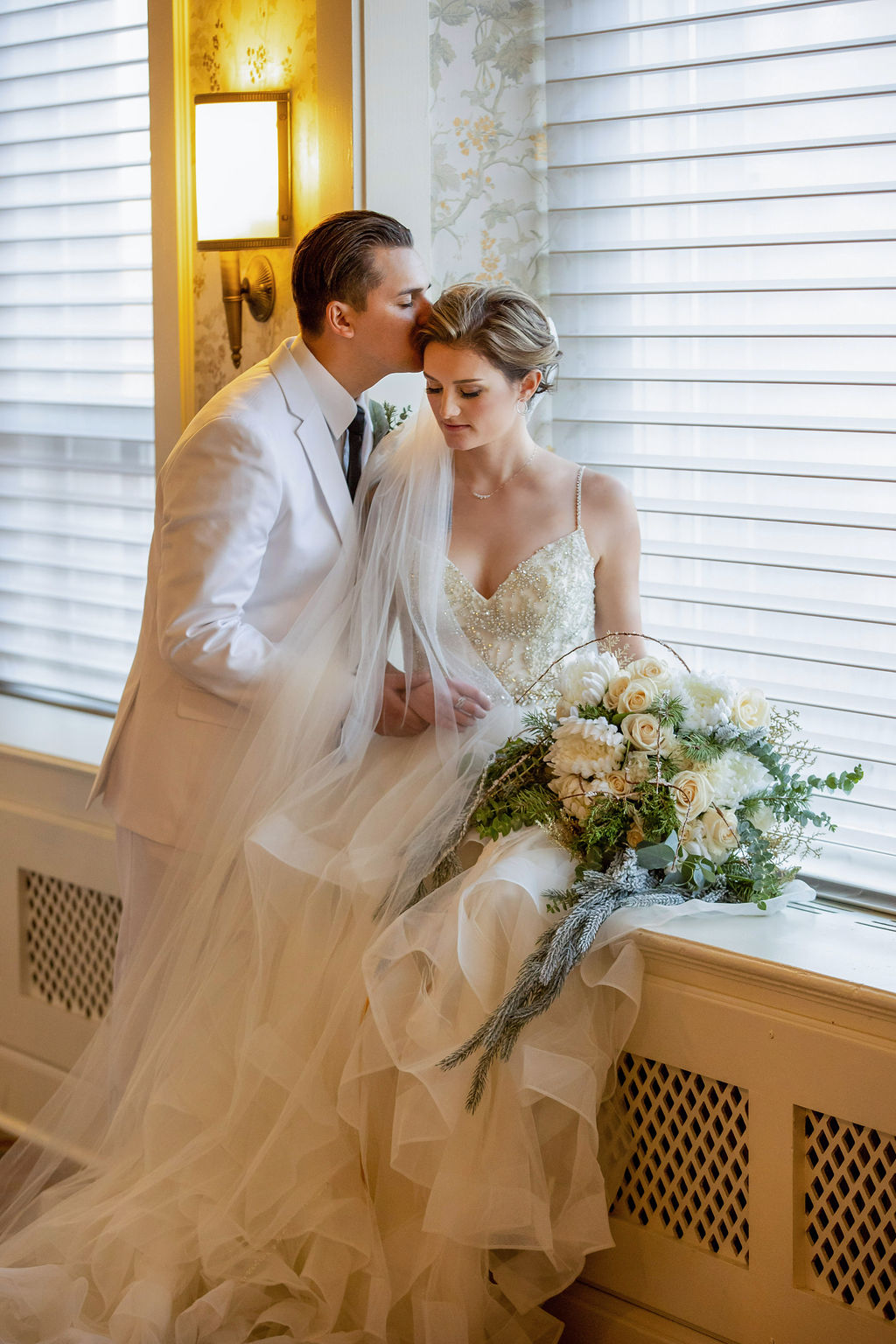 Romantic Winter Wedding With Opulent Styling at Hotel Alex Johnson, USA