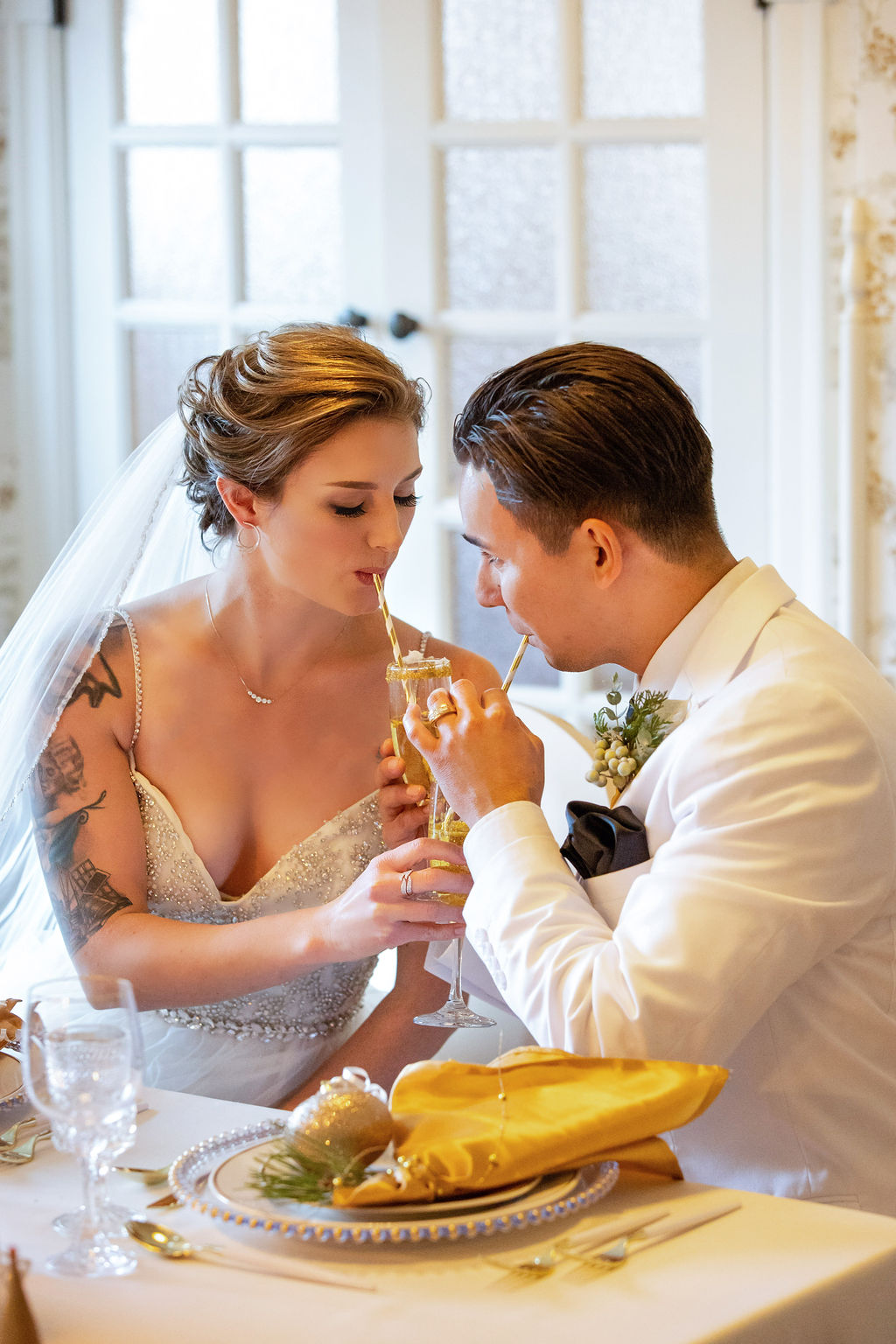 Romantic Winter Wedding With Opulent Styling at Hotel Alex Johnson, USA