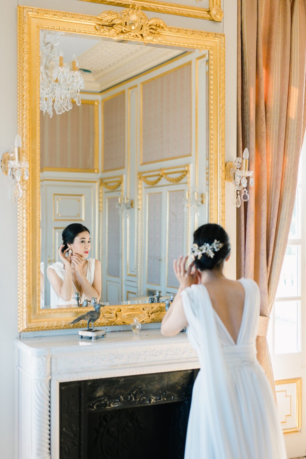 Chic Black and Gold Destination Wedding at Chateau Saint Georges, France