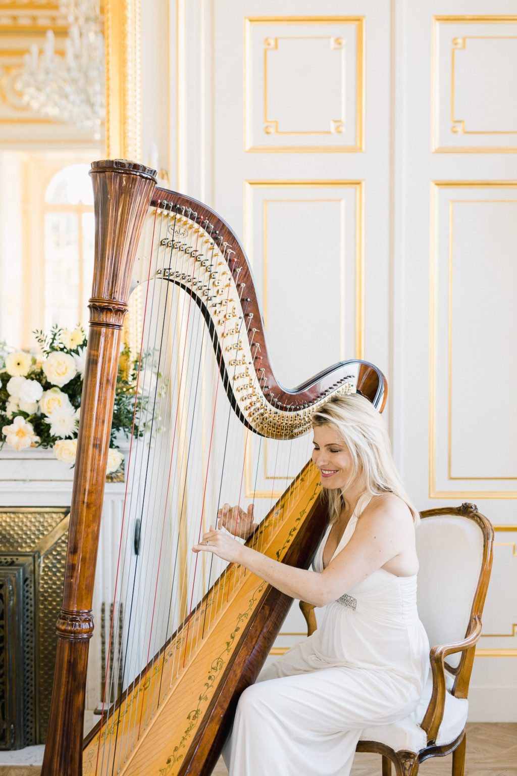 Chic Black and Gold Destination Wedding at Chateau Saint Georges, France