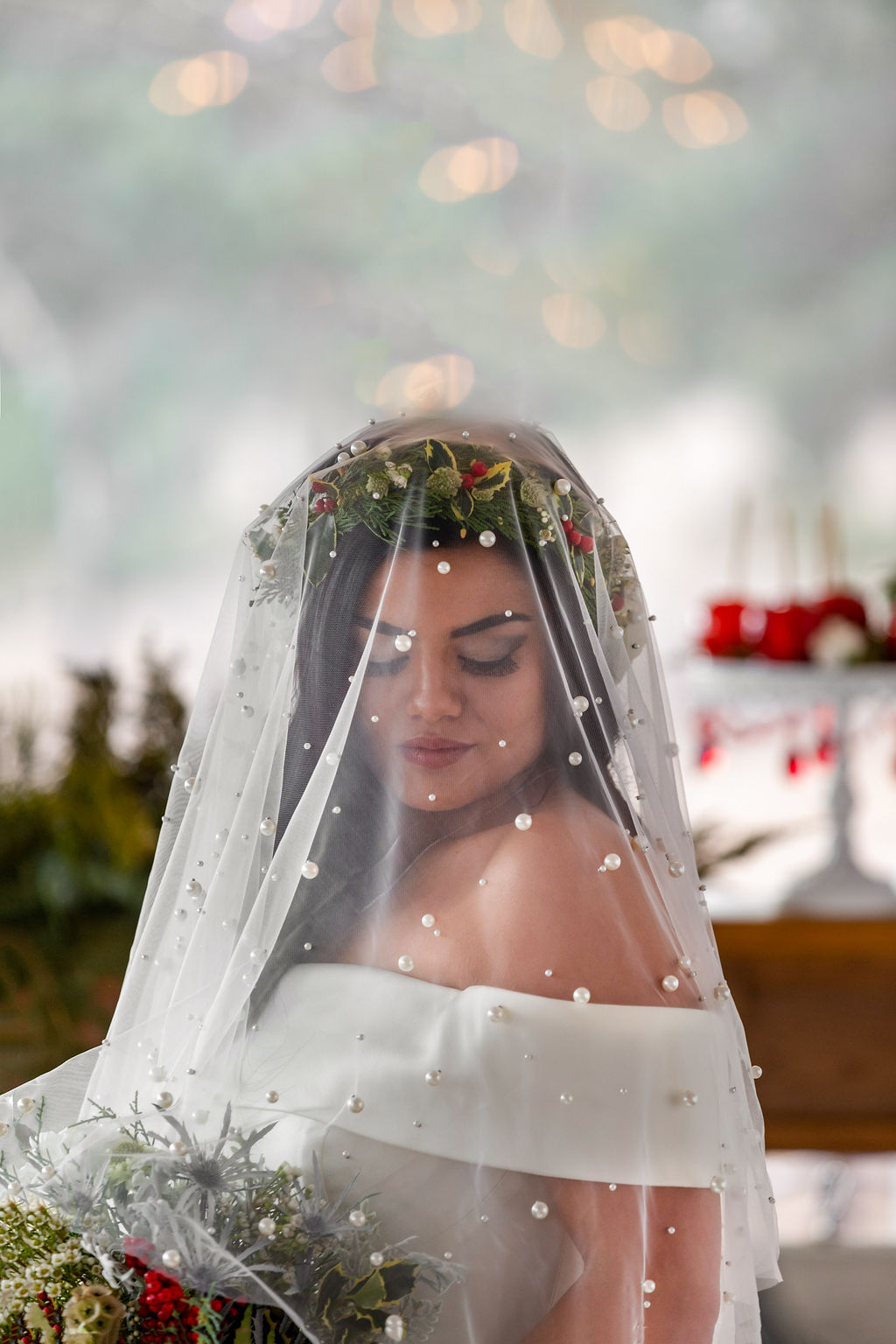 Wonderland Winter Wedding With A Sleigh at Black Hills Receptions, USA