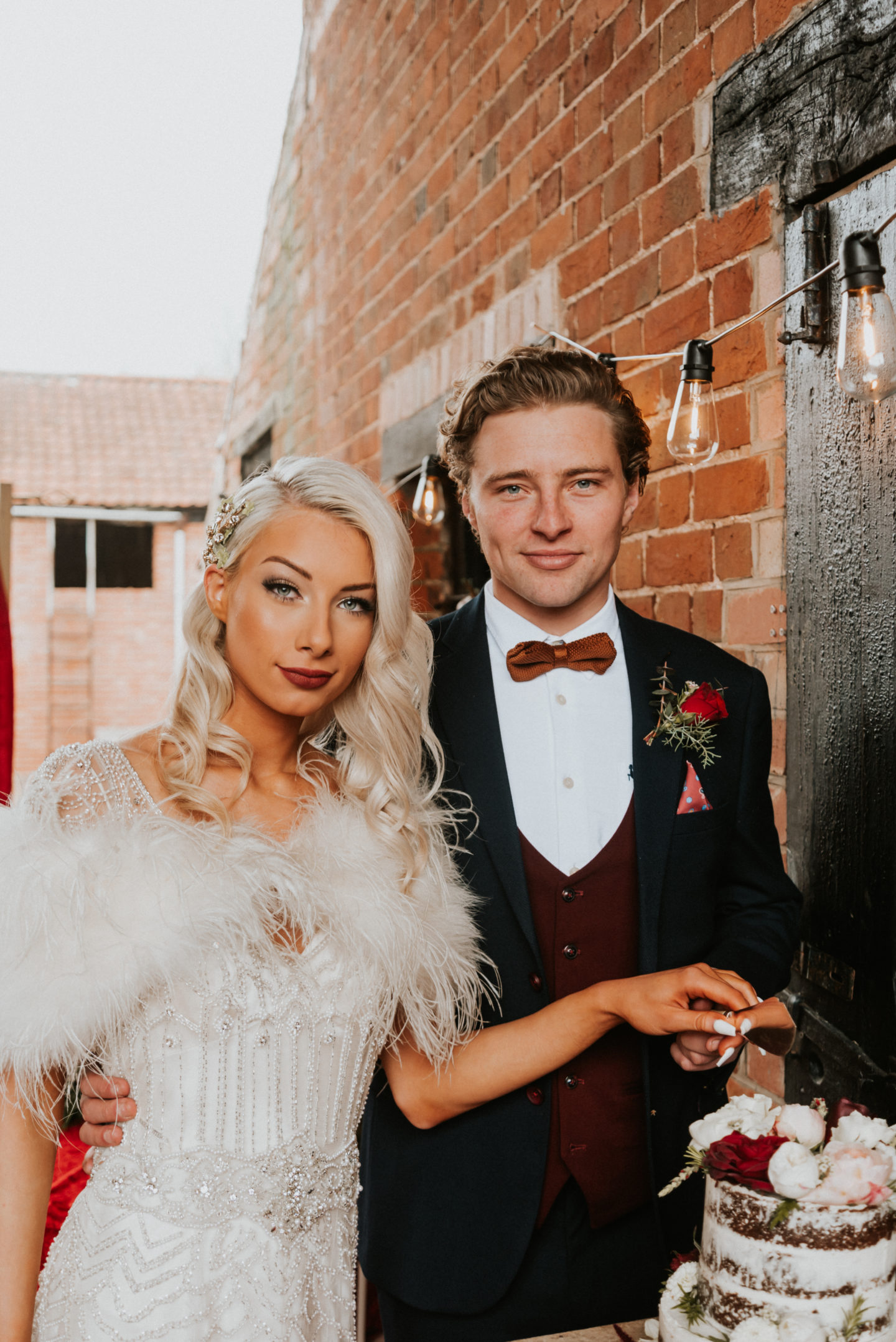 Elegant and Intimate Vintage Christmas Wedding At Gulliford Farm, Devon