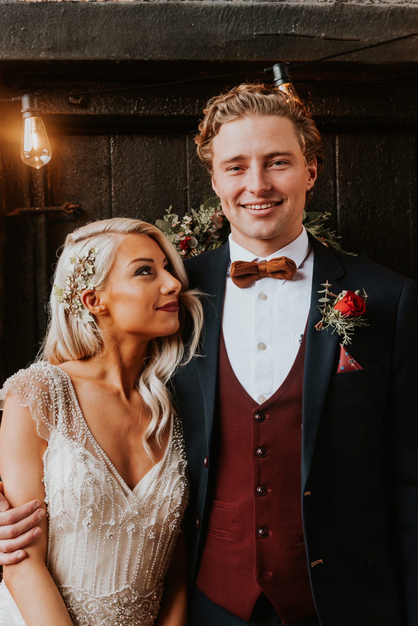 Elegant and Intimate Vintage Christmas Wedding At Gulliford Farm, Devon