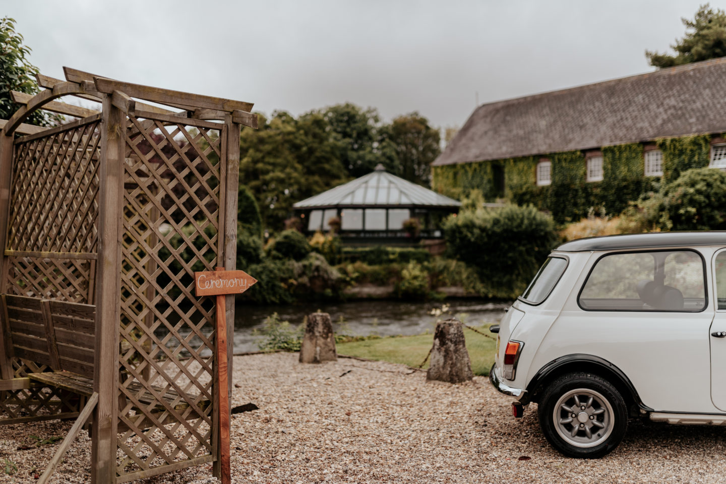 Rustic Wedding With Ballgown Wedding Dress At The Old Mill, Reading