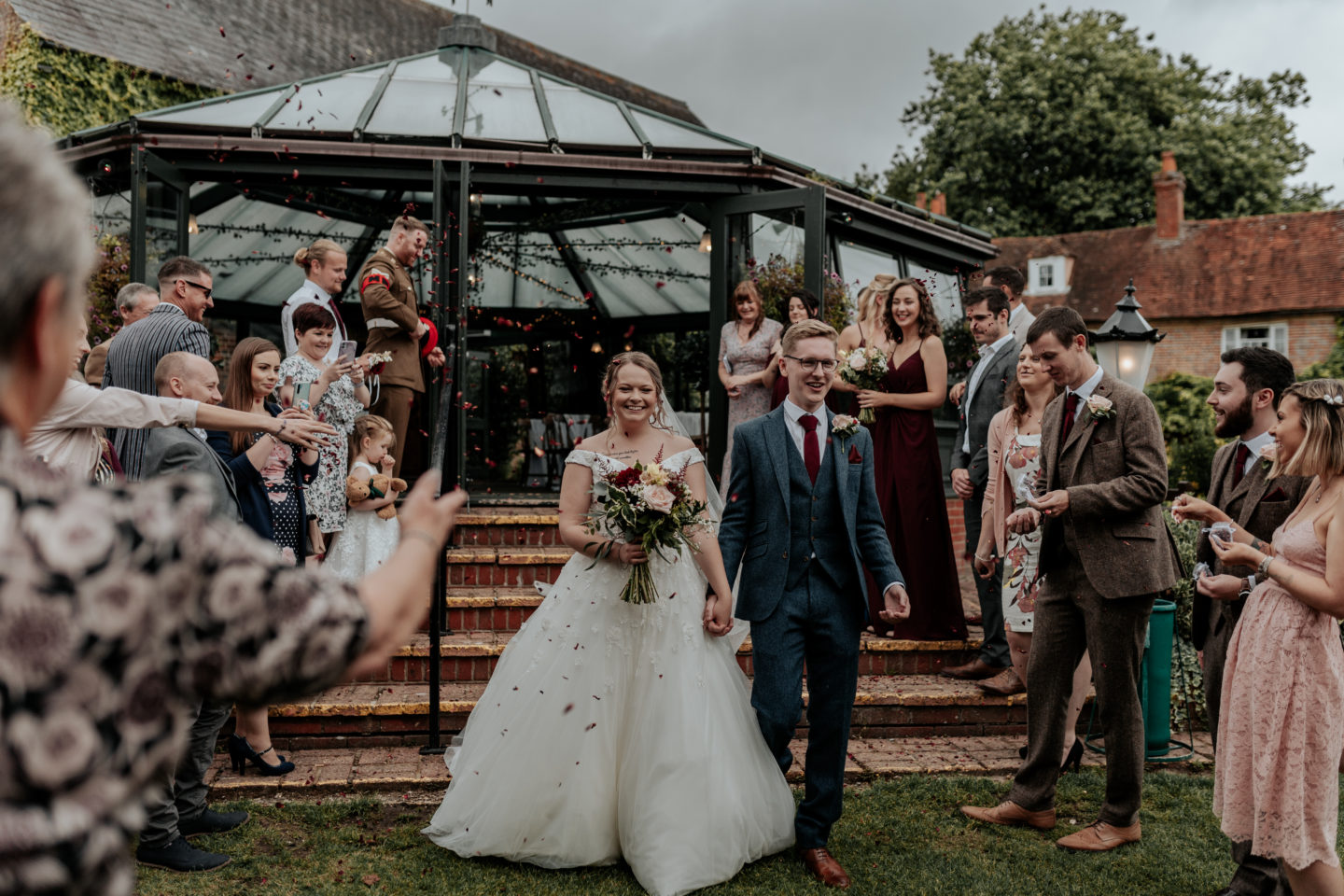 Rustic Wedding With Ballgown Wedding Dress At The Old Mill, Reading