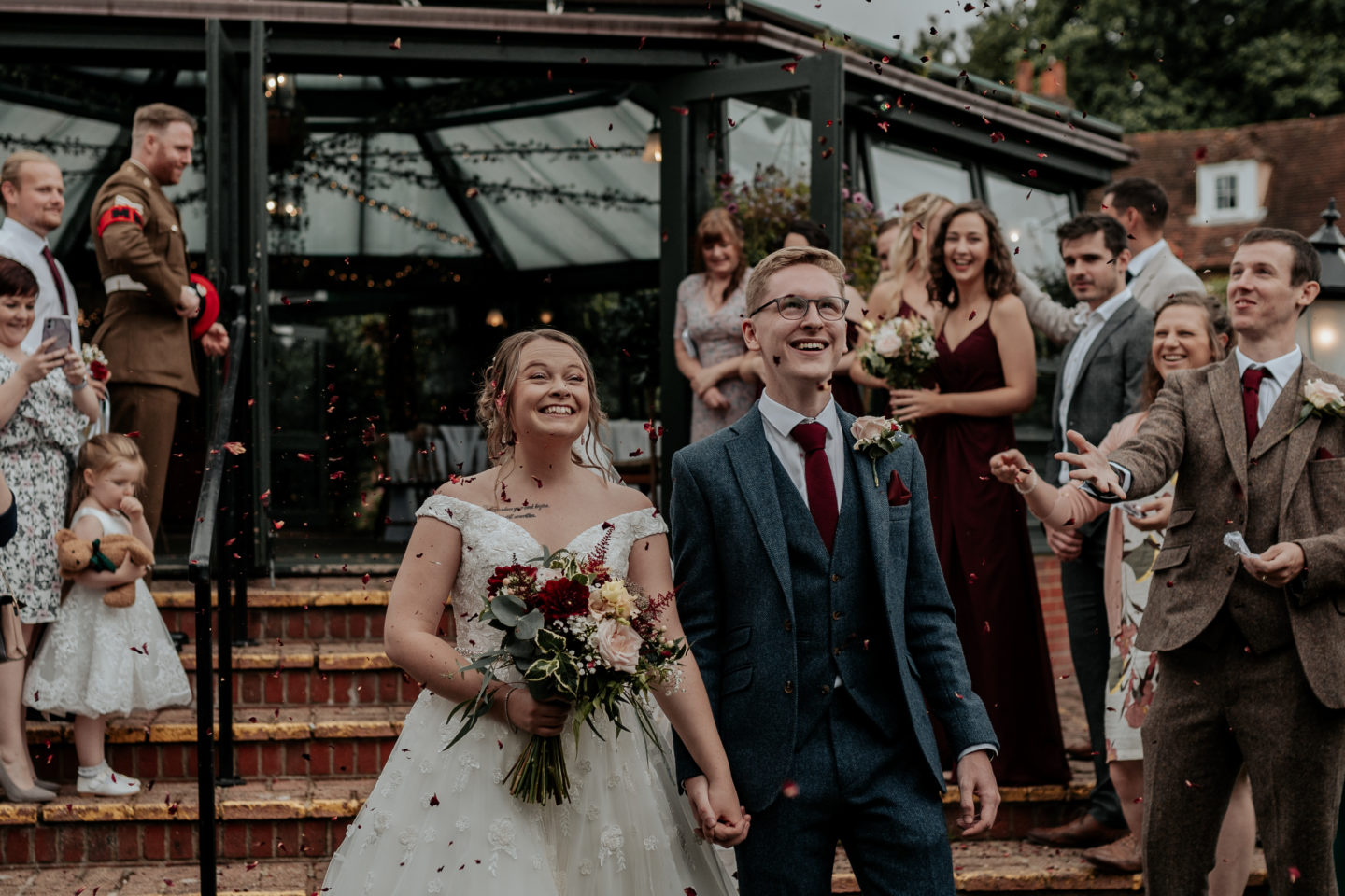 Rustic Wedding With Ballgown Wedding Dress At The Old Mill, Reading