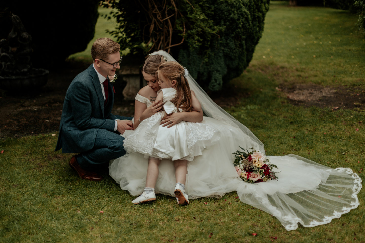 Rustic Wedding With Ballgown Wedding Dress At The Old Mill, Reading