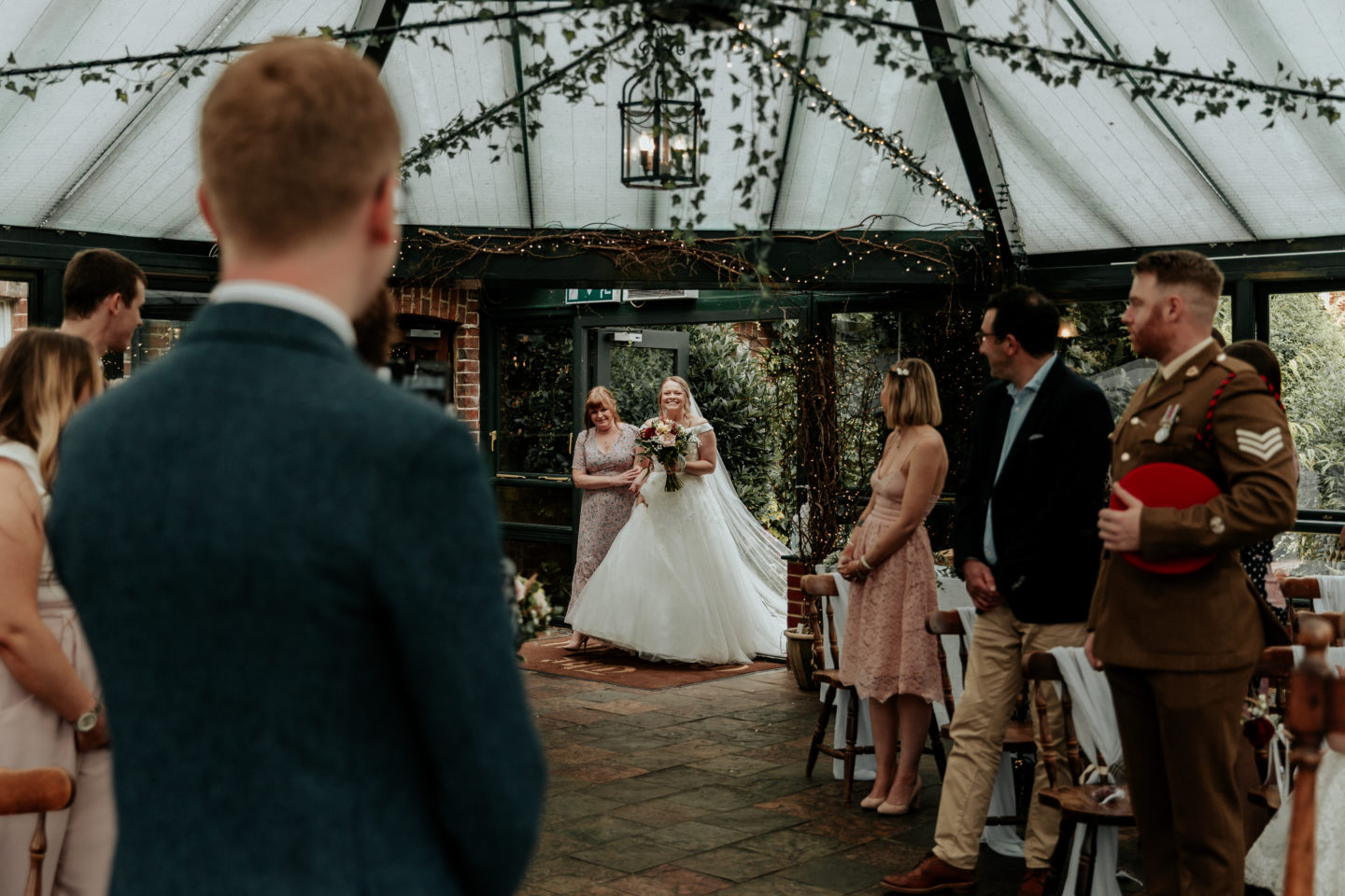 Rustic Wedding With Ballgown Wedding Dress At The Old Mill, Reading