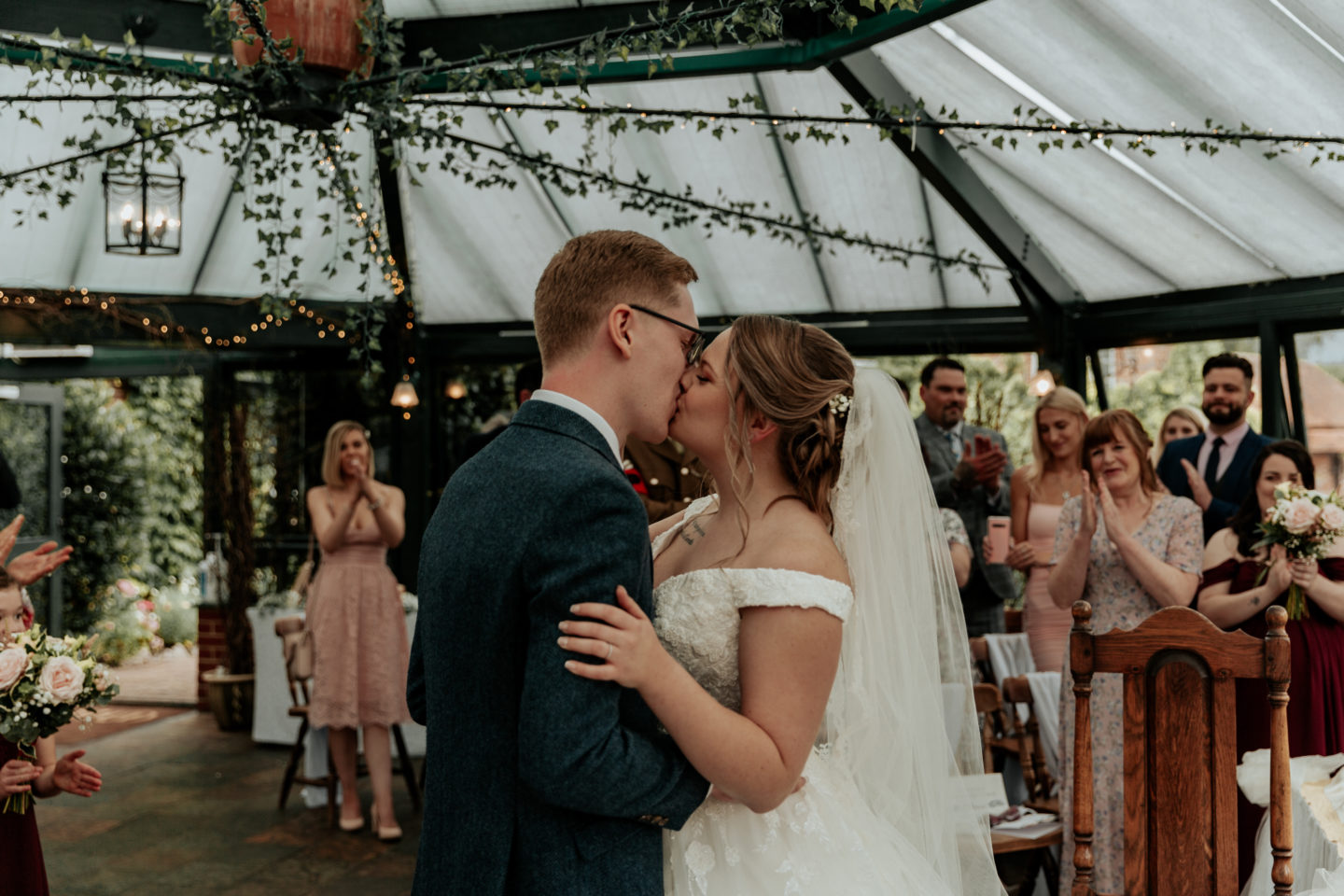 Rustic Wedding With Ballgown Wedding Dress At The Old Mill, Reading