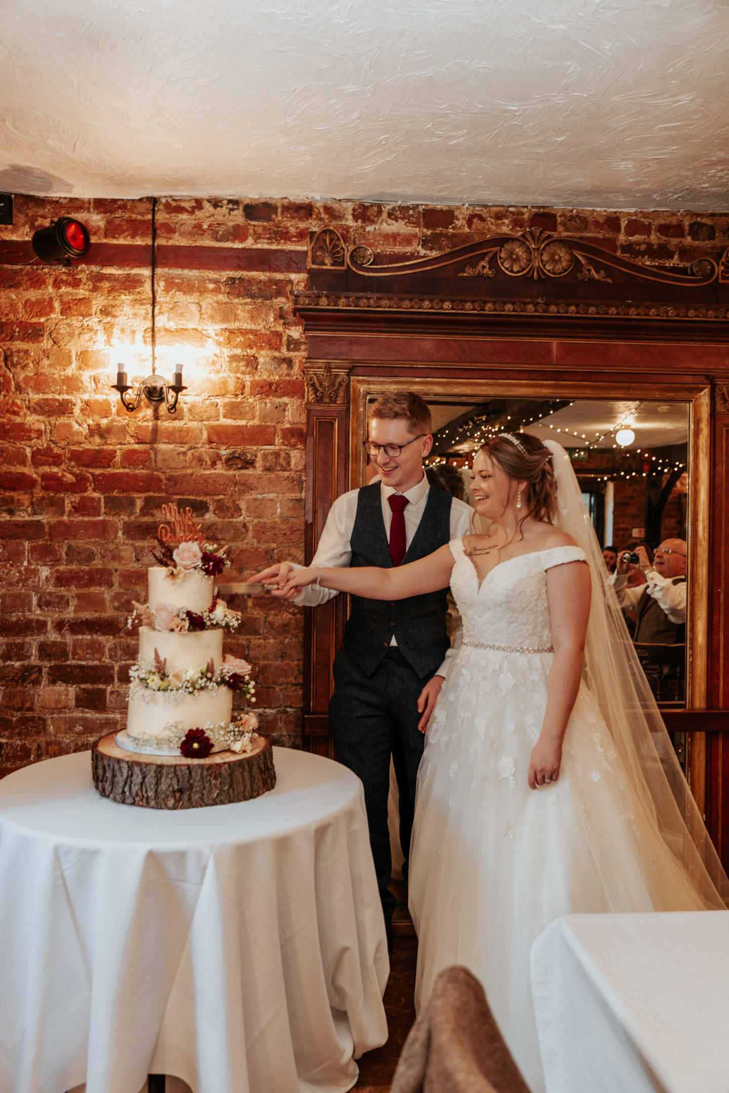 Rustic Wedding With Ballgown Wedding Dress At The Old Mill, Reading