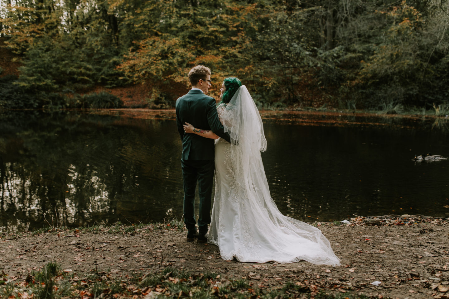 Intimate Vegan Wedding With Disney Vibes at Gledholt Woods, Yorkshire