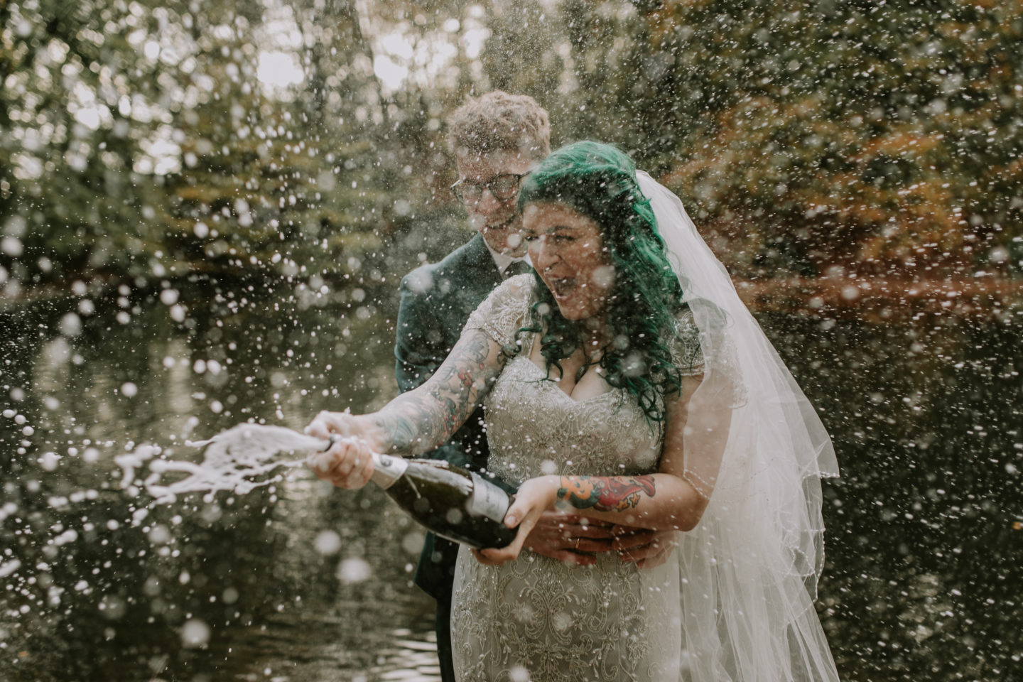 Intimate Vegan Wedding With Disney Vibes at Gledholt Woods, Yorkshire