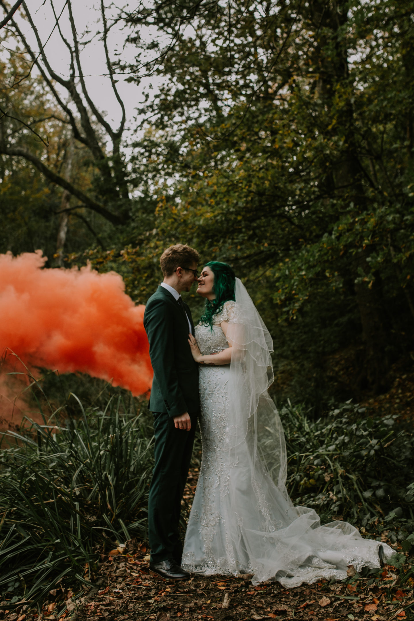 Intimate Vegan Wedding With Disney Vibes at Gledholt Woods, Yorkshire