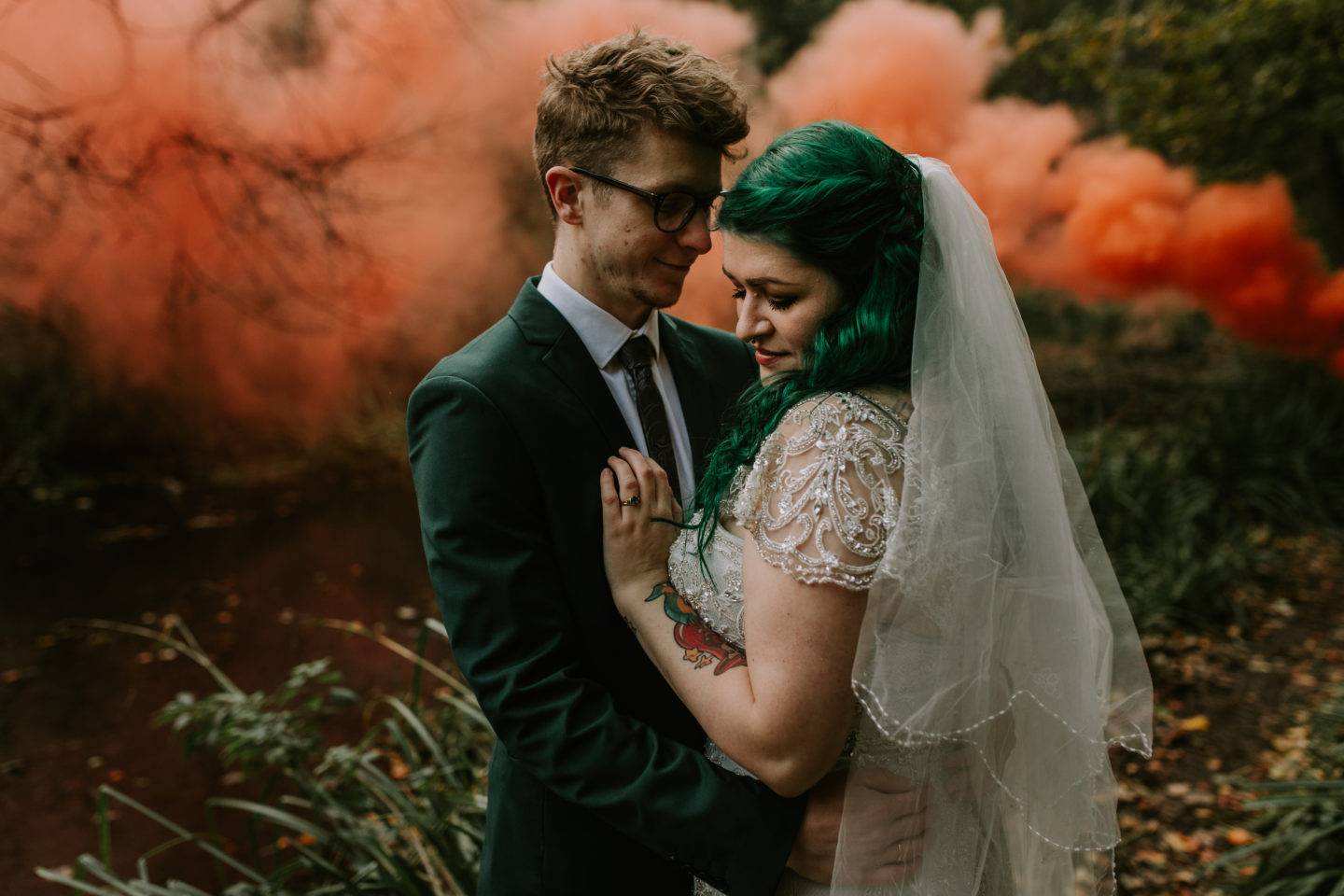 Intimate Vegan Wedding With Disney Vibes at Gledholt Woods, Yorkshire