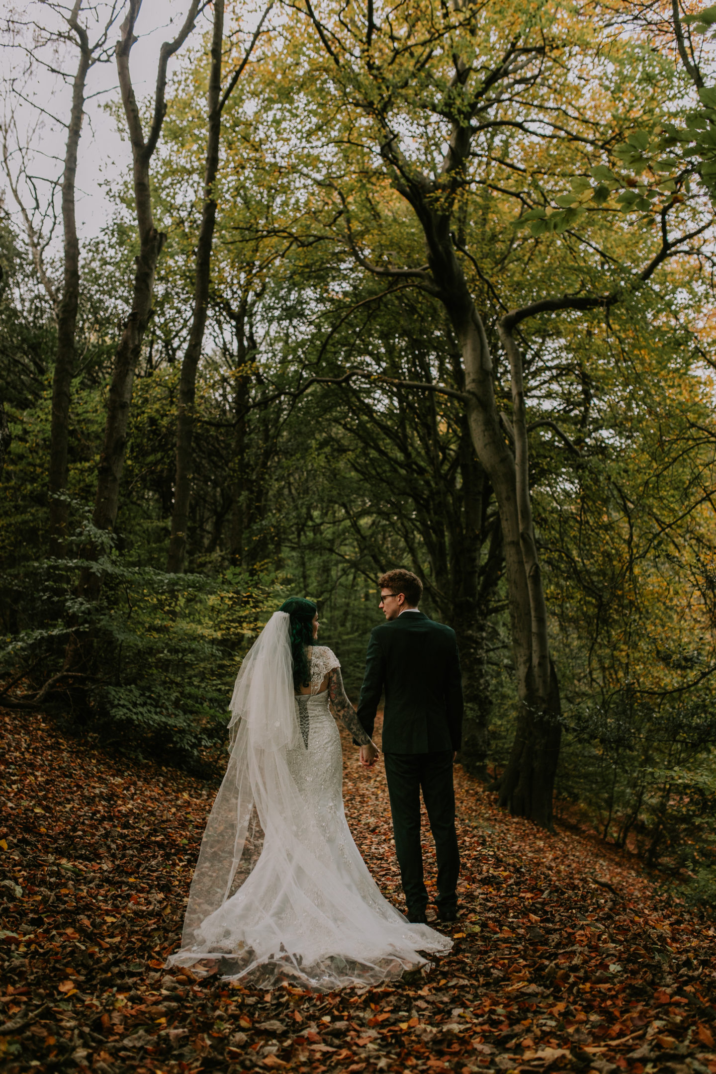 Intimate Vegan Wedding With Disney Vibes at Gledholt Woods, Yorkshire