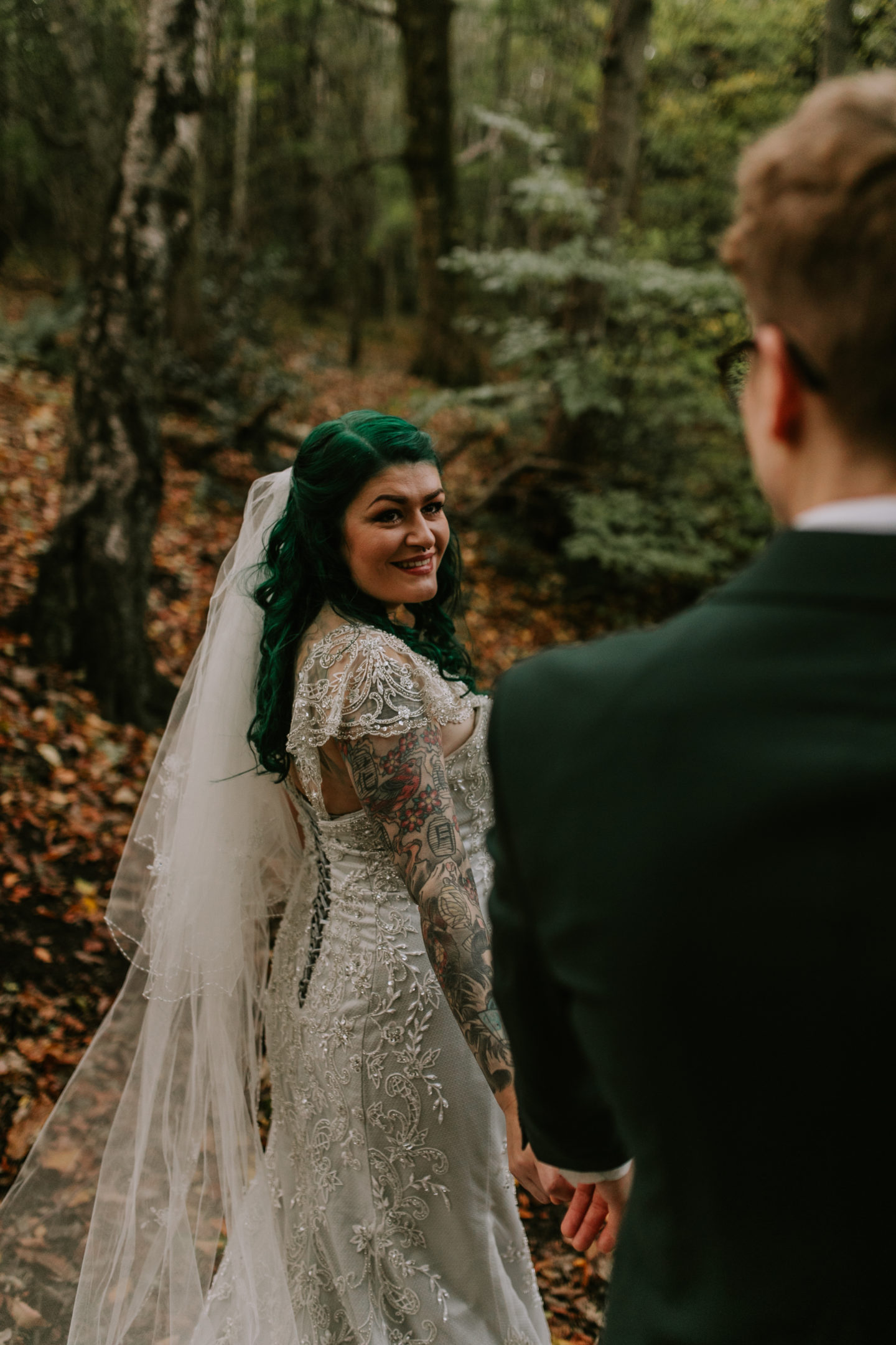 Intimate Vegan Wedding With Disney Vibes at Gledholt Woods, Yorkshire