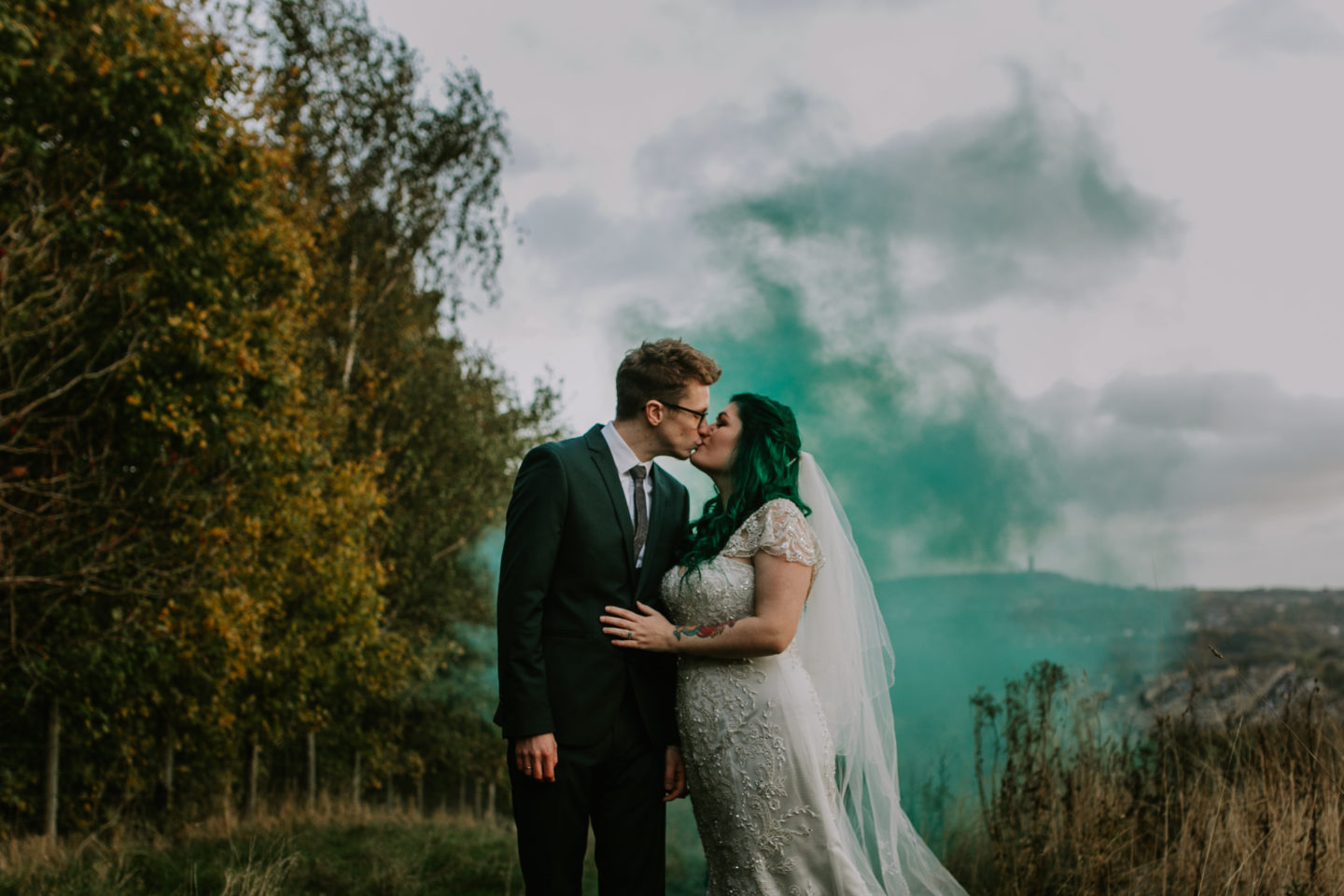 Intimate Vegan Wedding With Disney Vibes at Gledholt Woods, Yorkshire