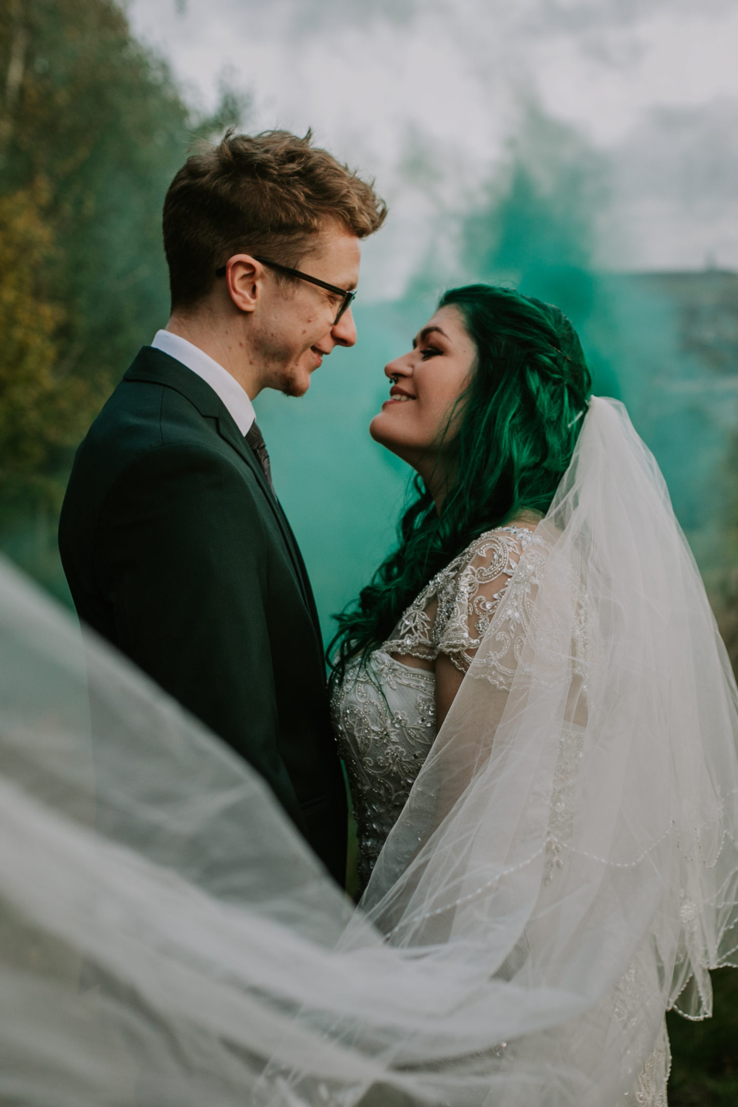 Intimate Vegan Wedding With Disney Vibes at Gledholt Woods, Yorkshire