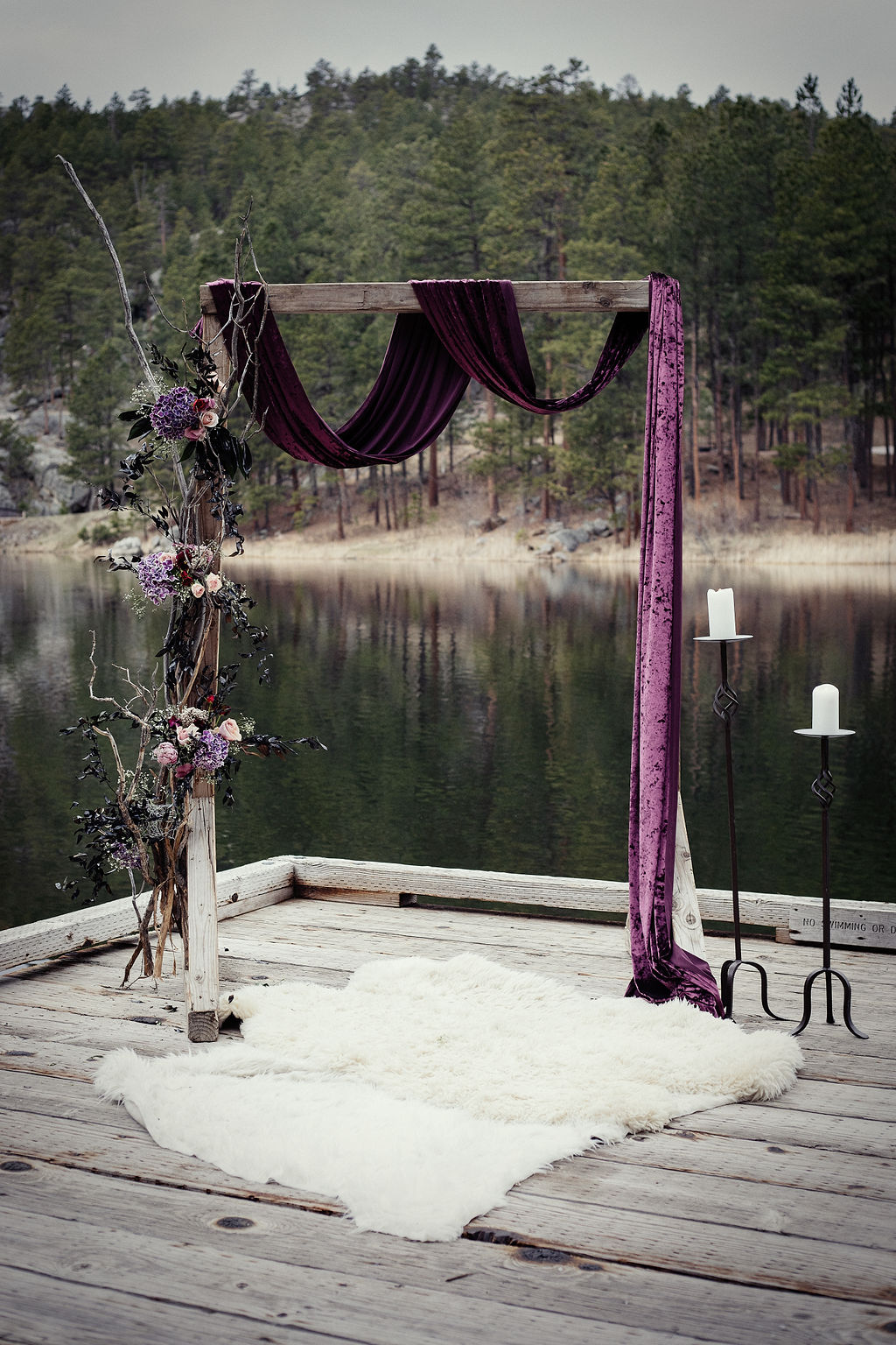 Alternative Wedding With Black Wedding Dress In South Dakota USA