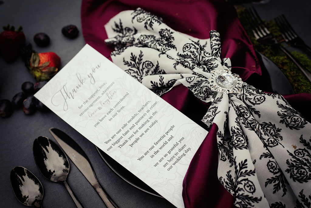Alternative Wedding With Black Wedding Dress In South Dakota USA
