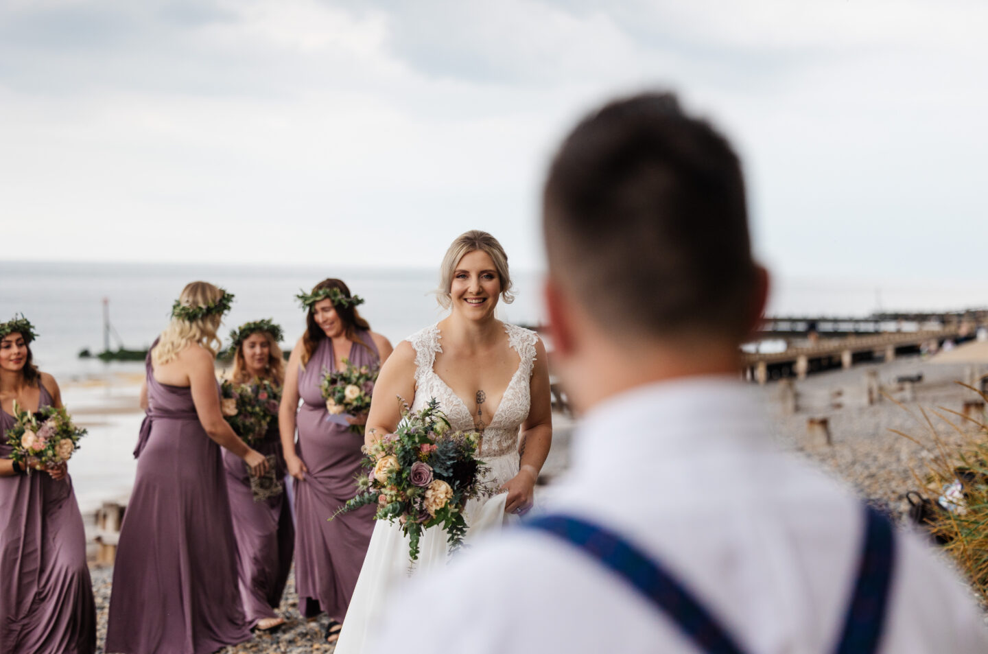 Intimate Beach Wedding at Sheringham Beach, Norfolk