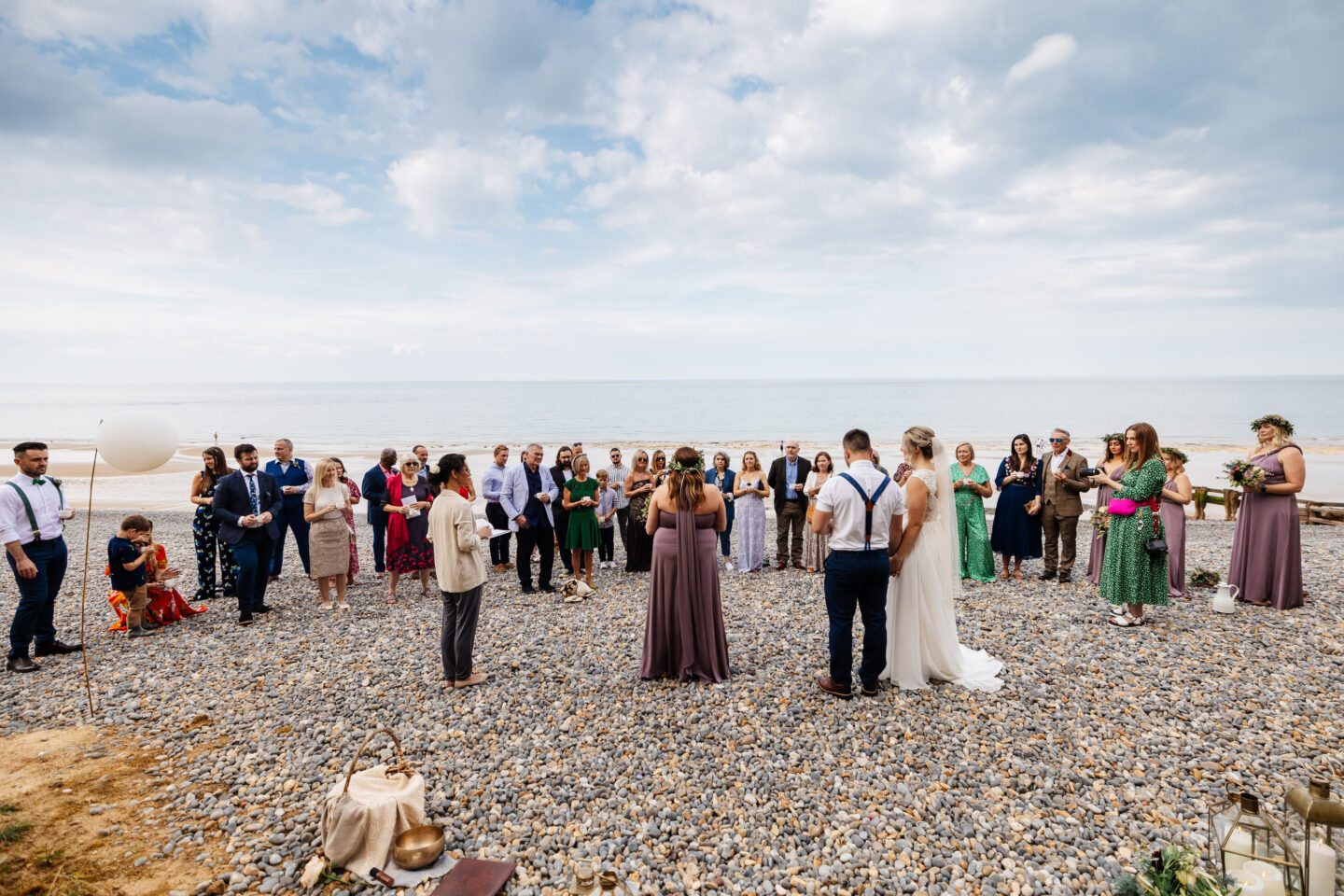 Intimate Beach Wedding at Sheringham Beach, Norfolk
