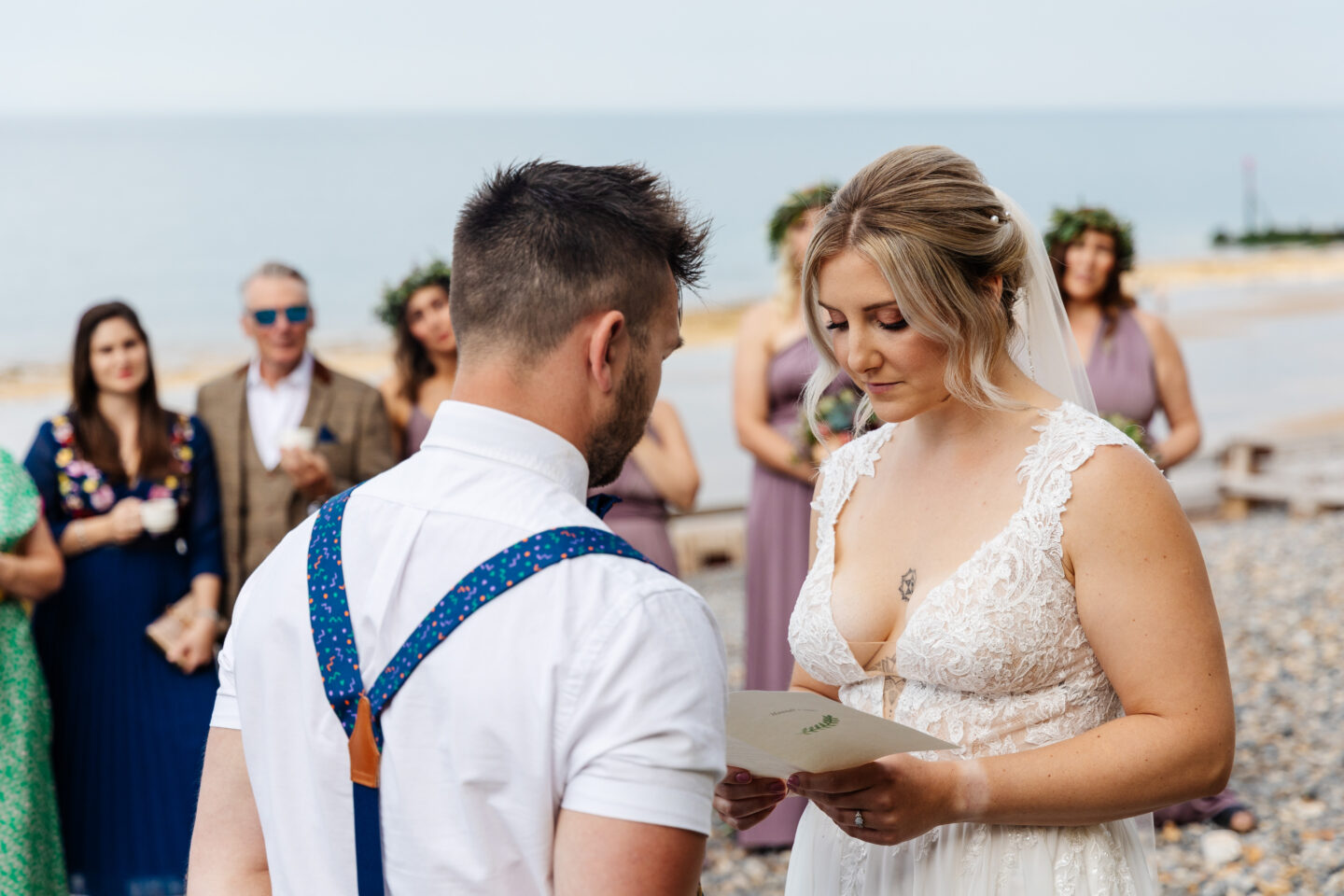 Intimate Beach Wedding at Sheringham Beach, Norfolk